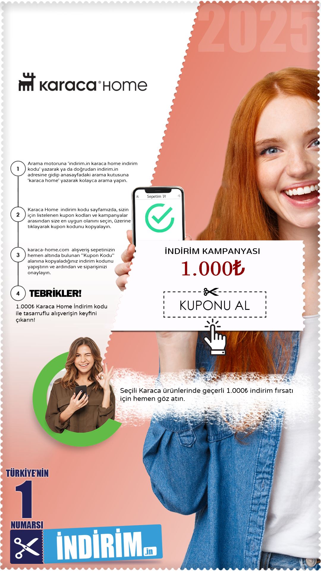 1.000₺ Karaca İndirim Fırsatı