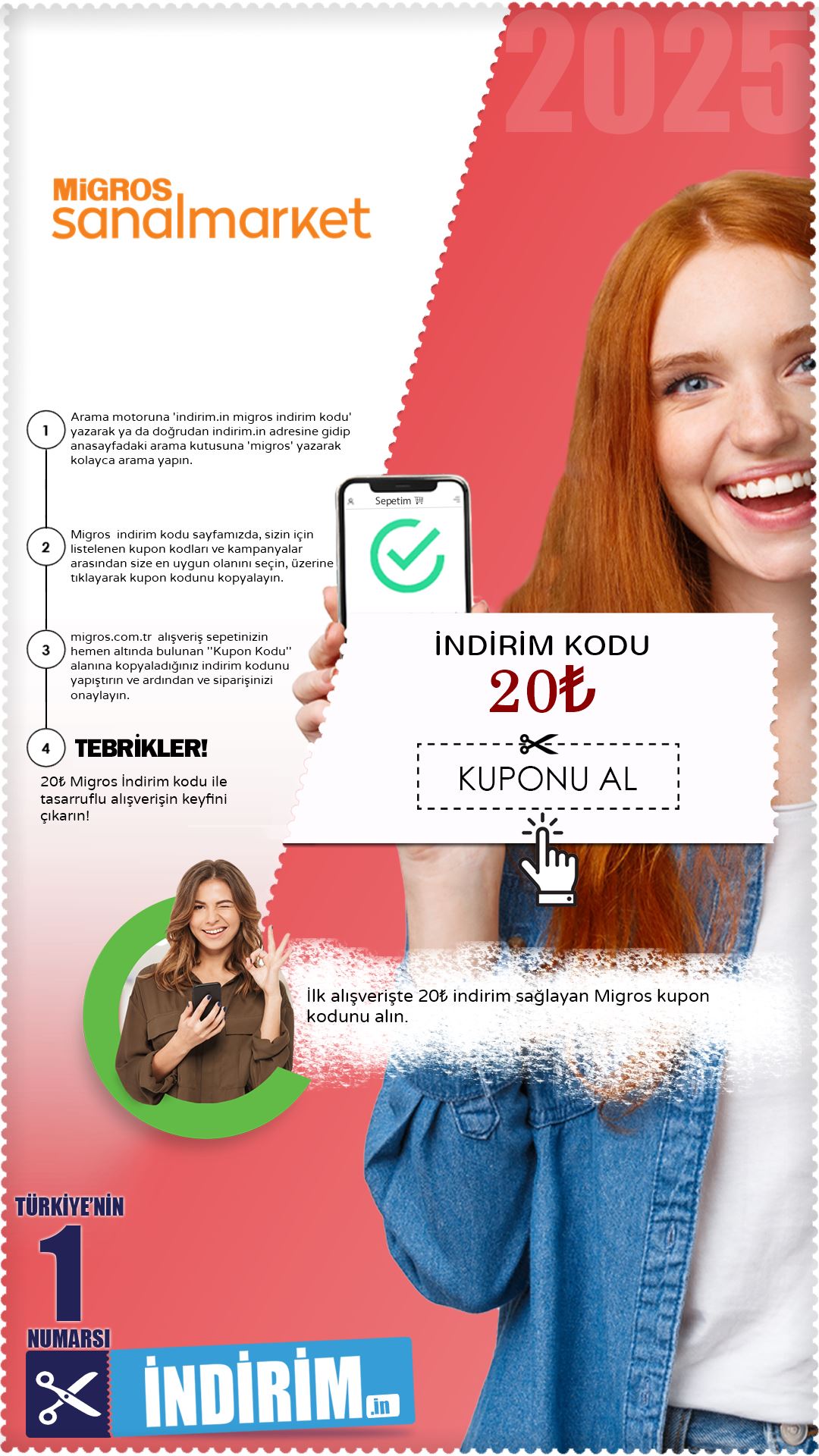 20₺ Migros İlk Alışveriş Kodu