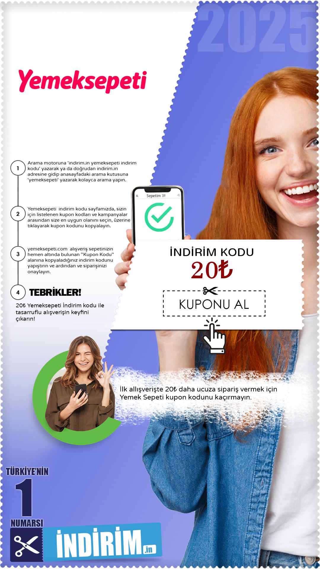 20₺ Yemek Sepeti İlk Sipariş Kodu