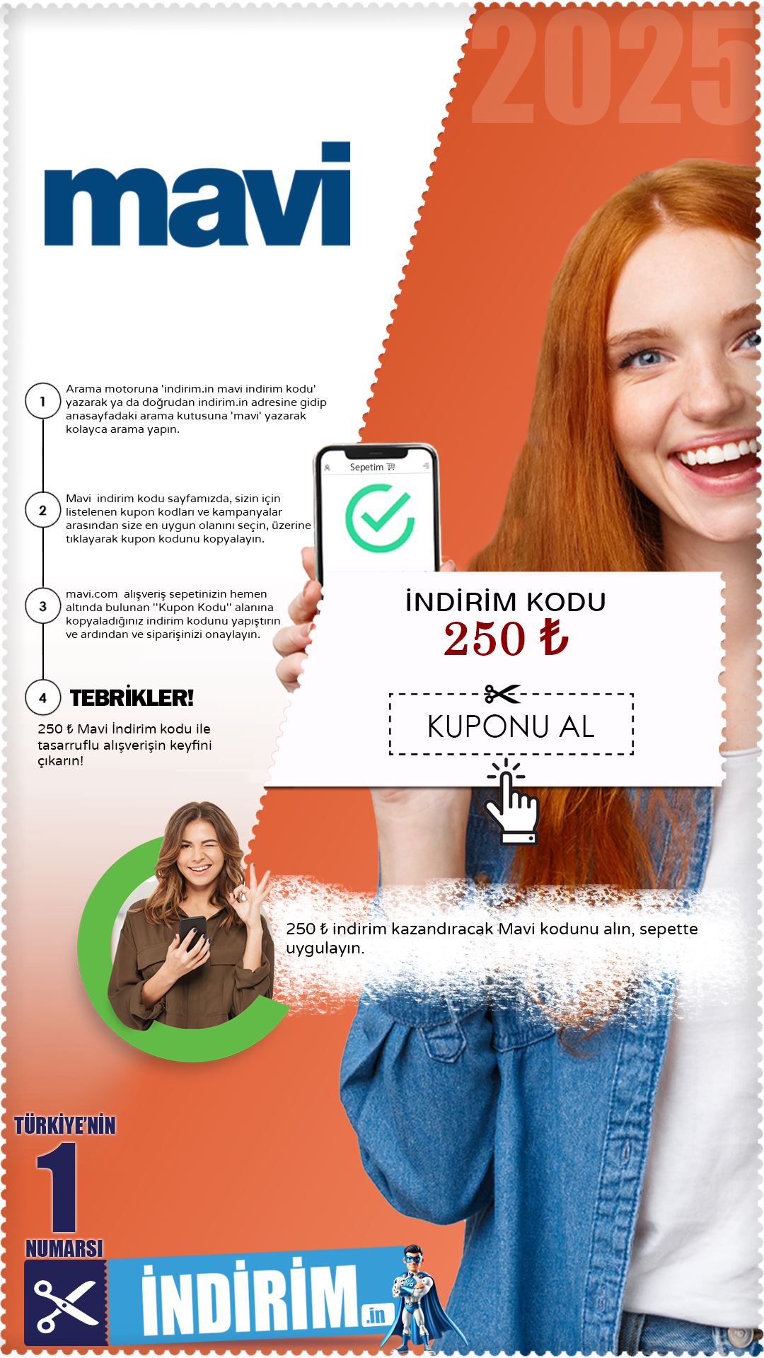 250₺ Mavi Kupon Kodu