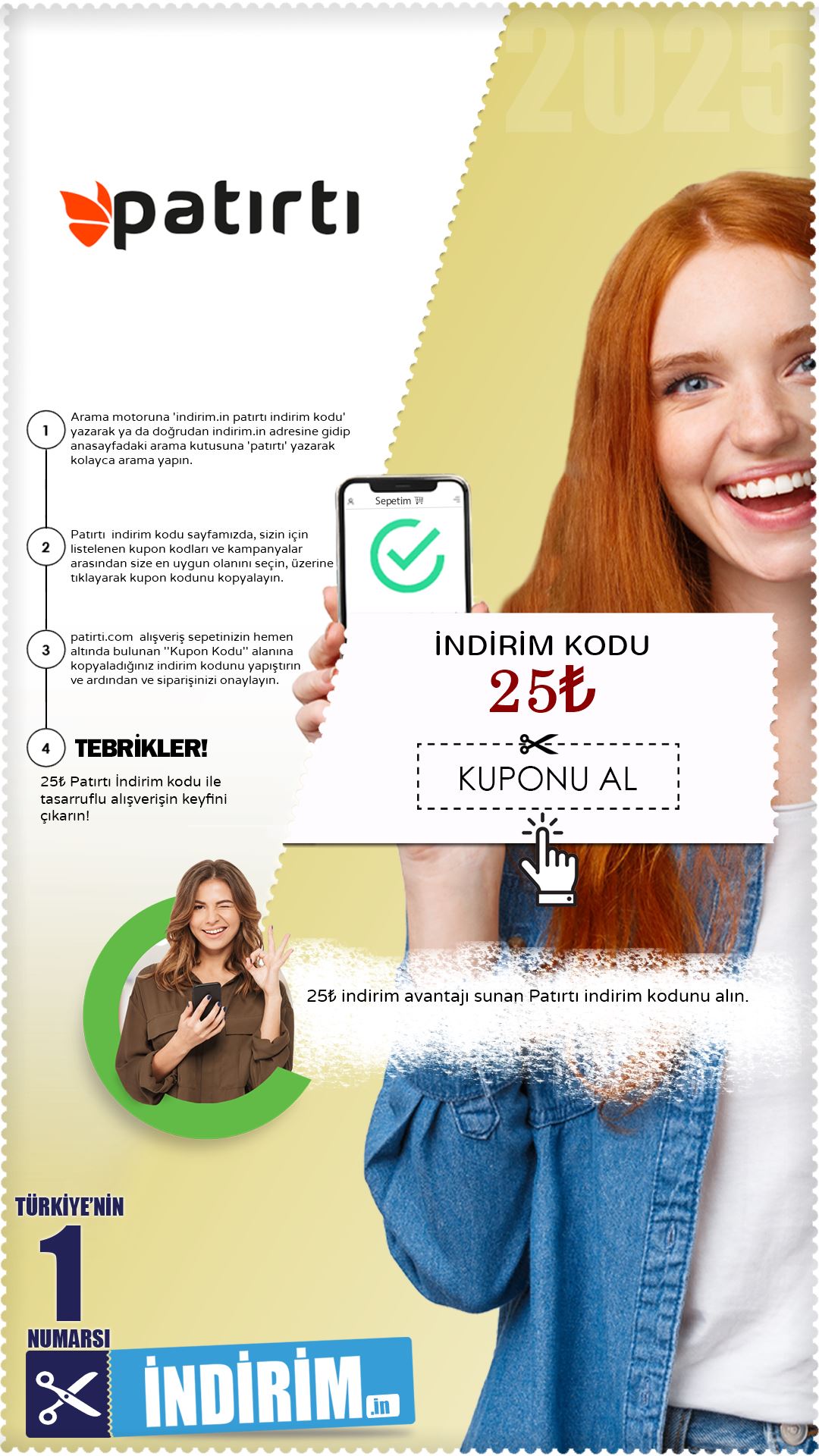 25₺ Patırtı İndirim Kodu