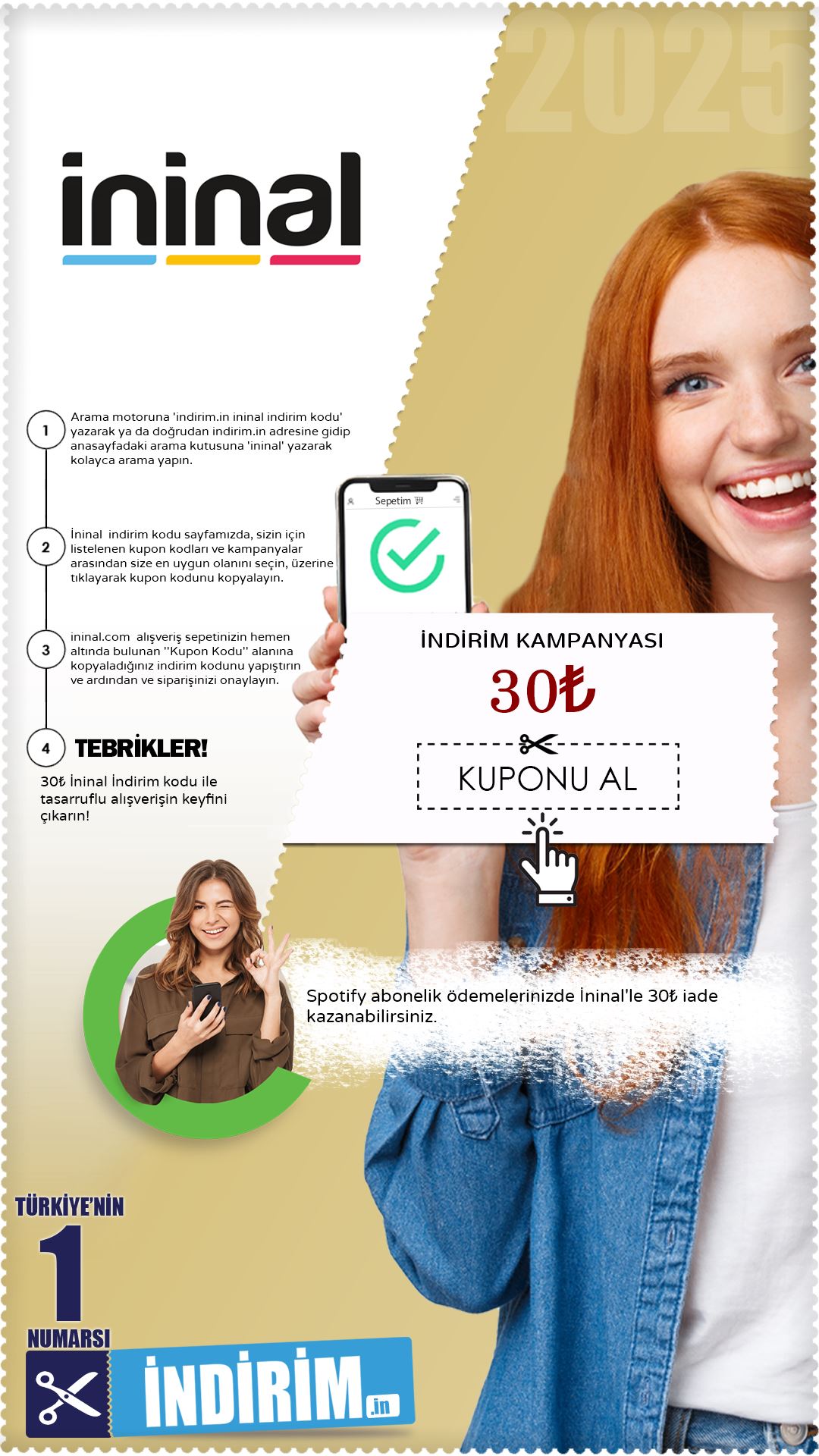 30₺ İninal İade Fırsatı
