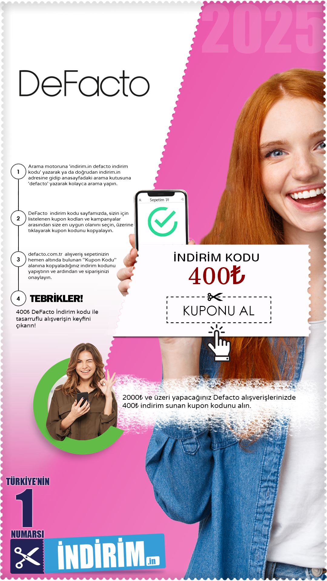 400₺ Defacto İndirim Kodu