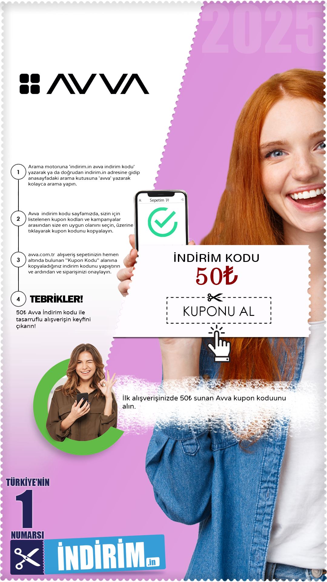 50₺ Avva İlk Alışveriş Kuponu