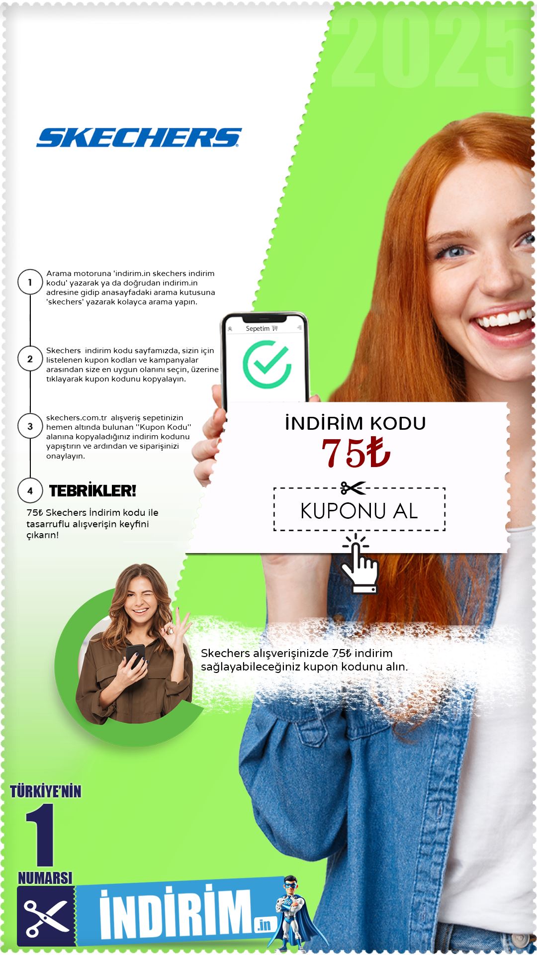 75₺ Skechers İndirim Kodu