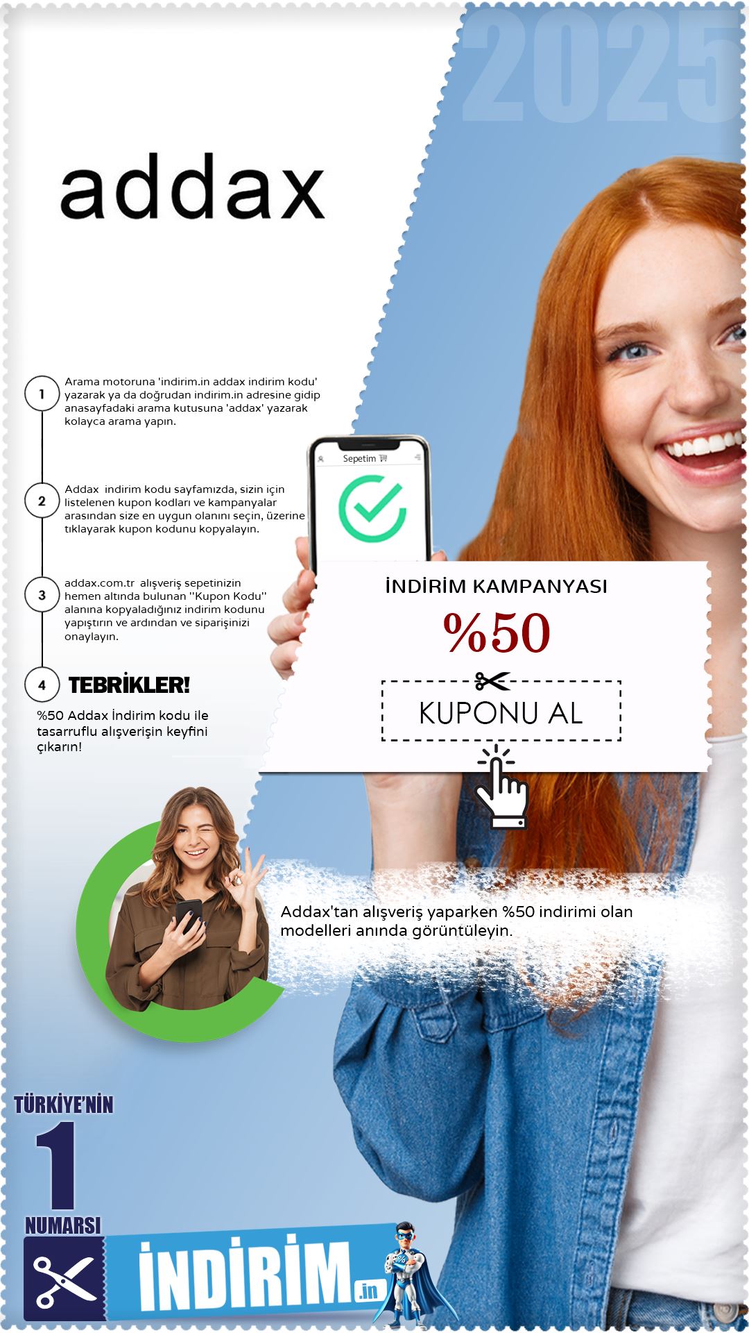 Addax %50 İndirim Kampanyası