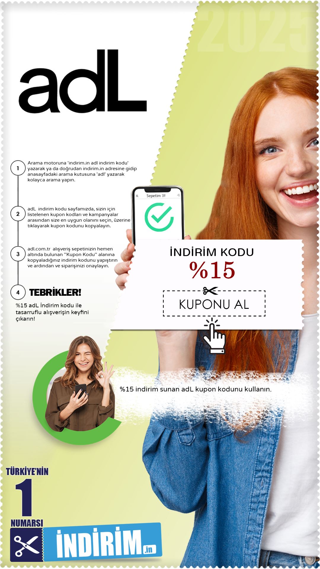 Adl İlk Alışverişte %15 İndirim Kuponu