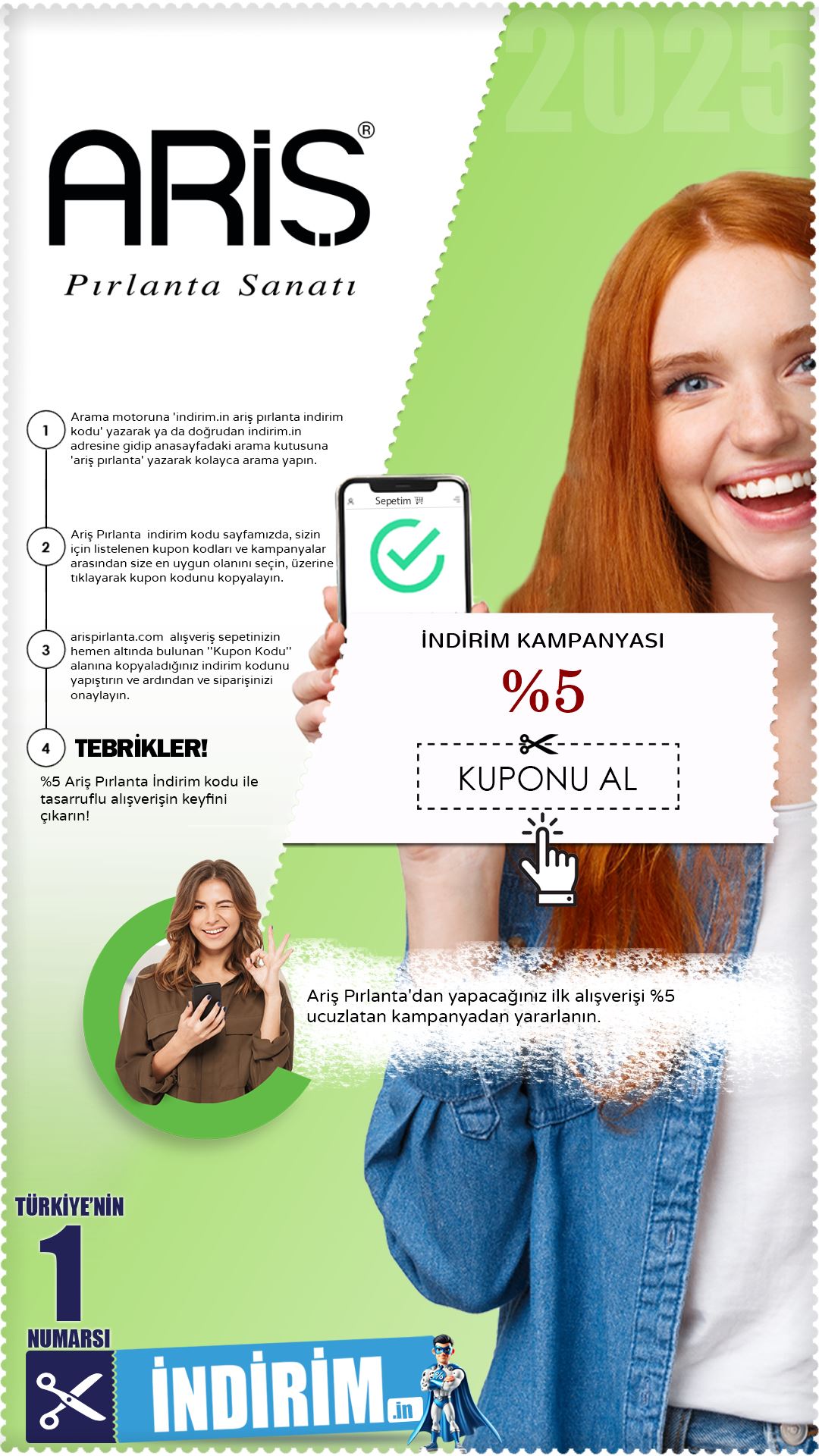 Ariş Pırlanta %5 İndirim Kampanyası