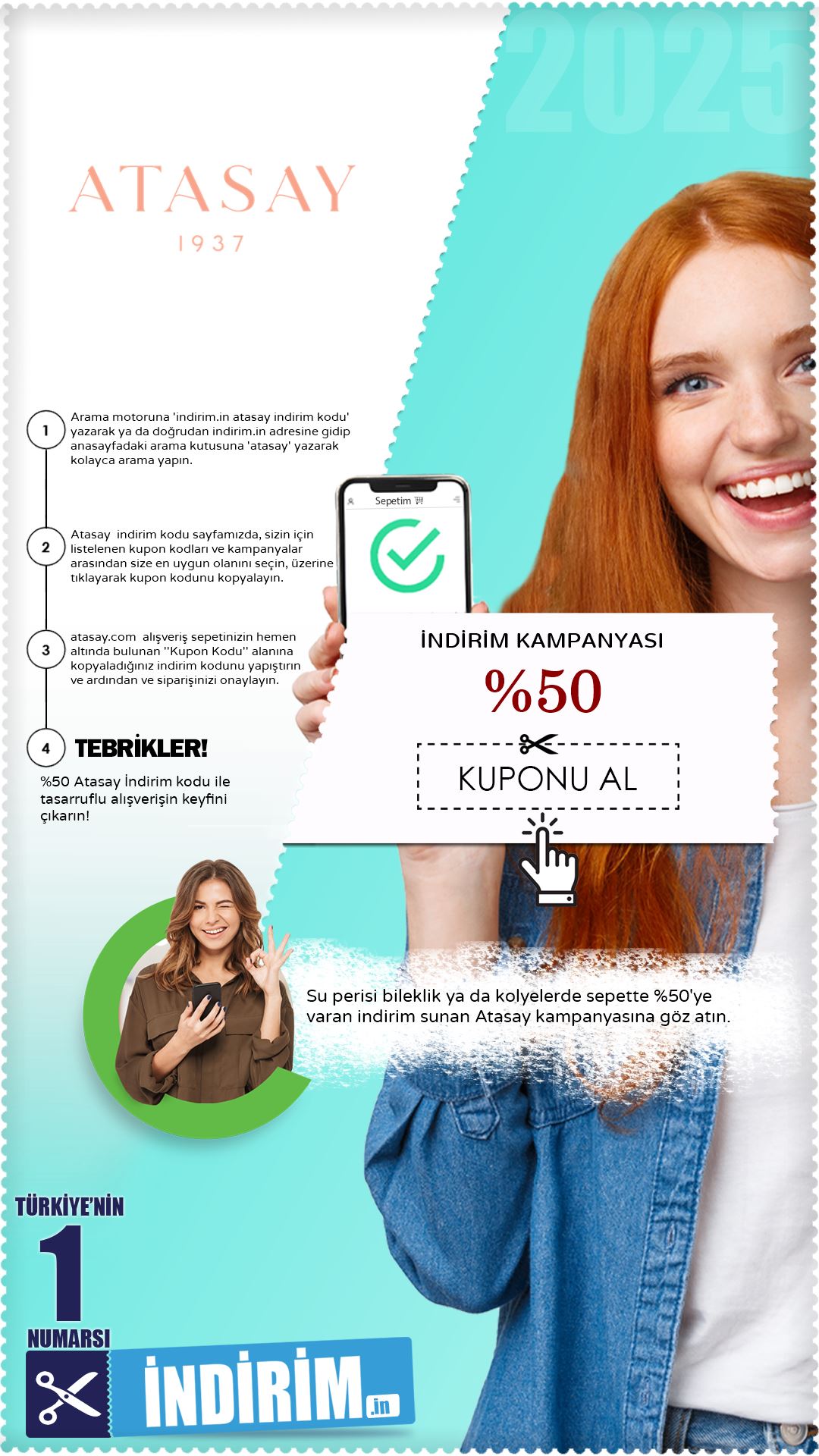 Atasay Su Perisi Bileklik %50 İndirim Avantajı