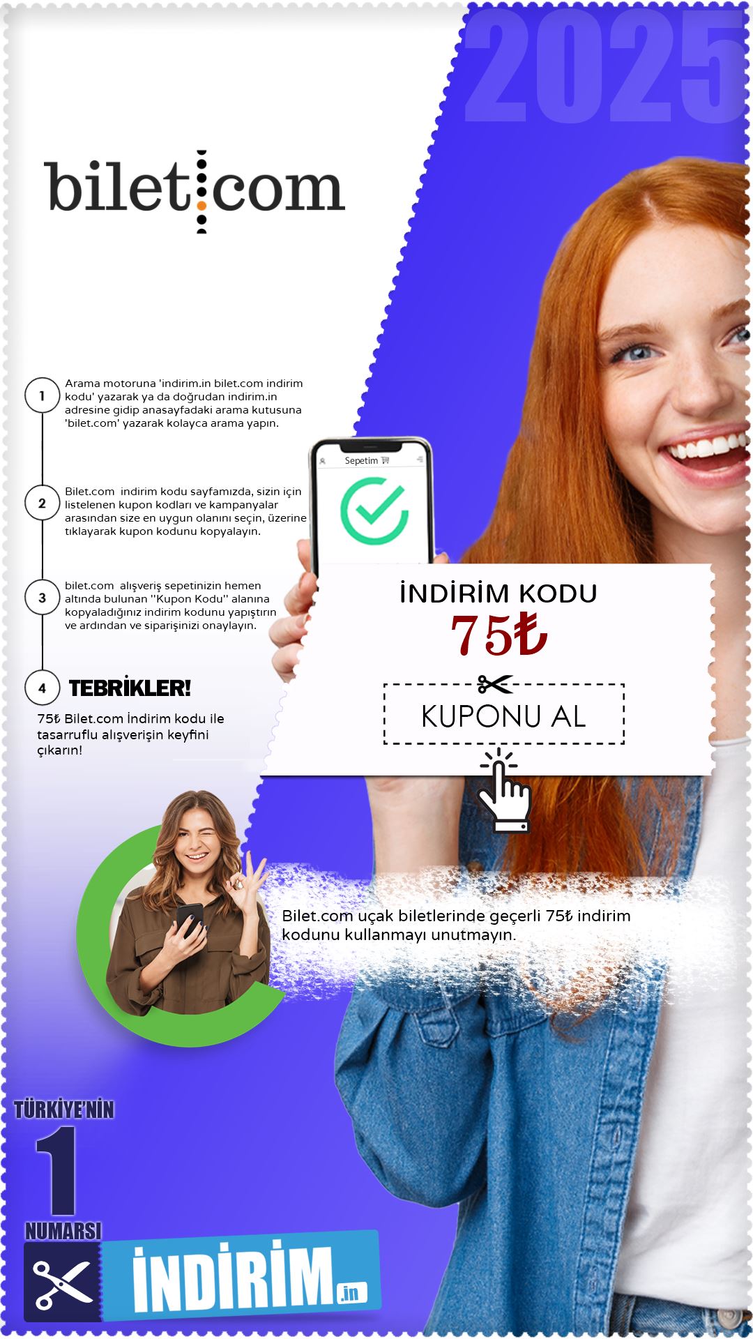 Bilet.Com'da 75₺ İndirim Kuponu