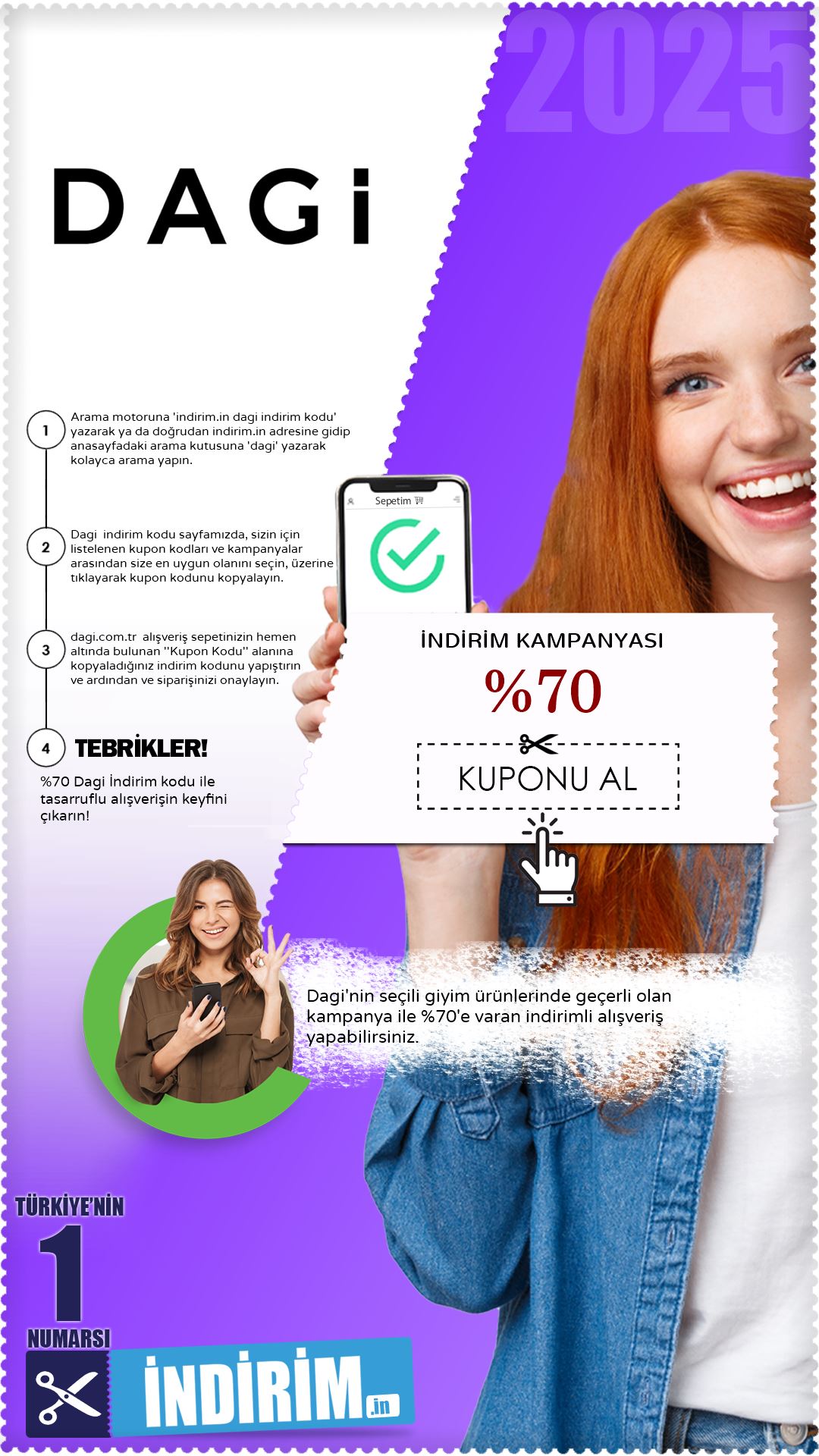 Dagi %70 Sepet İndirimi