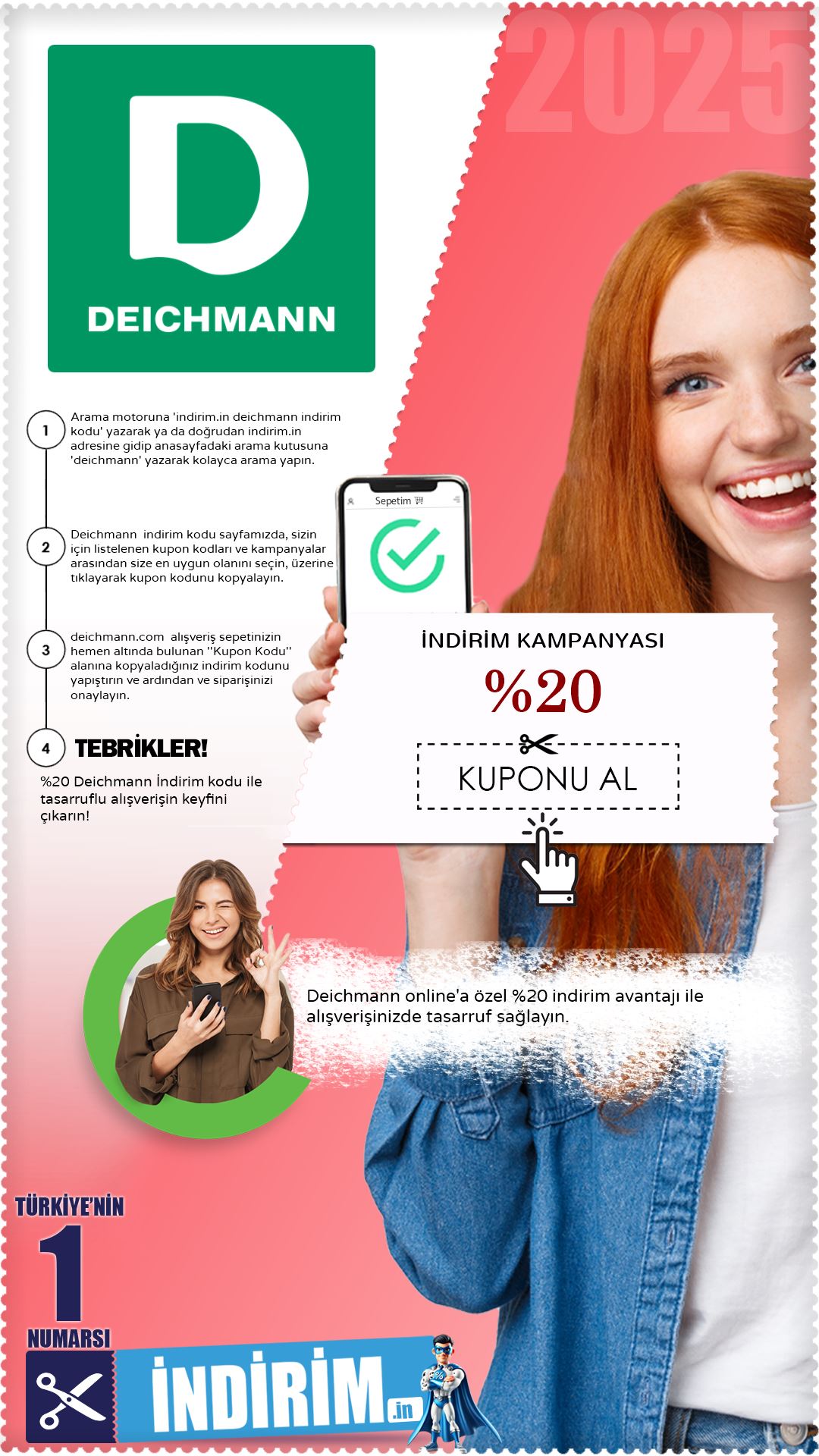 Deichmann %20 İndirim Avantajı