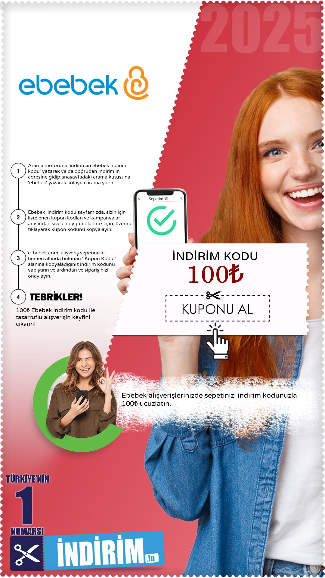 Ebebek 100₺ İndirim Kuponu