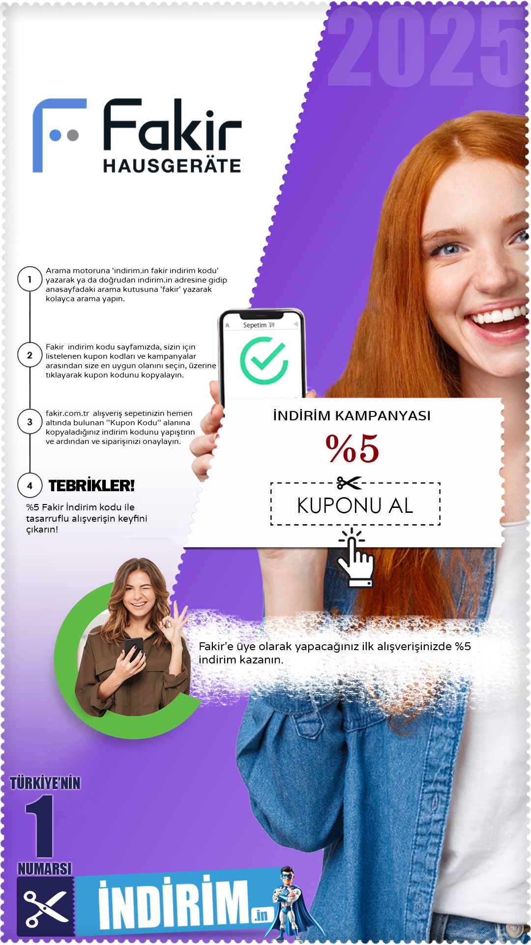 Fakir %5 Yeni Üye İndirim Kampanyası