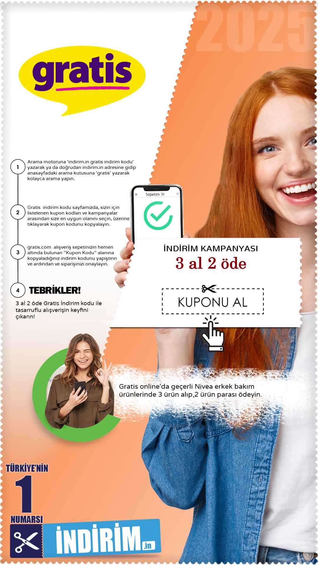 Gratis 3 Al 2 Öde Nivea İndirim Fırsatı