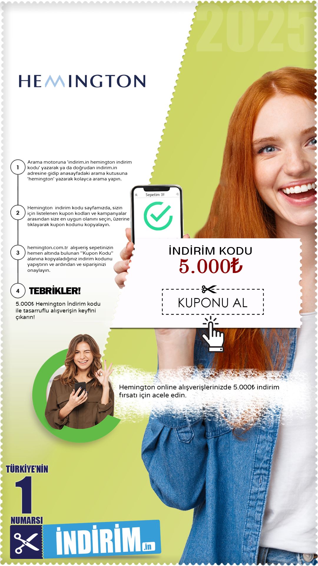 Hemington 5.000₺ İndirim Fırsatı