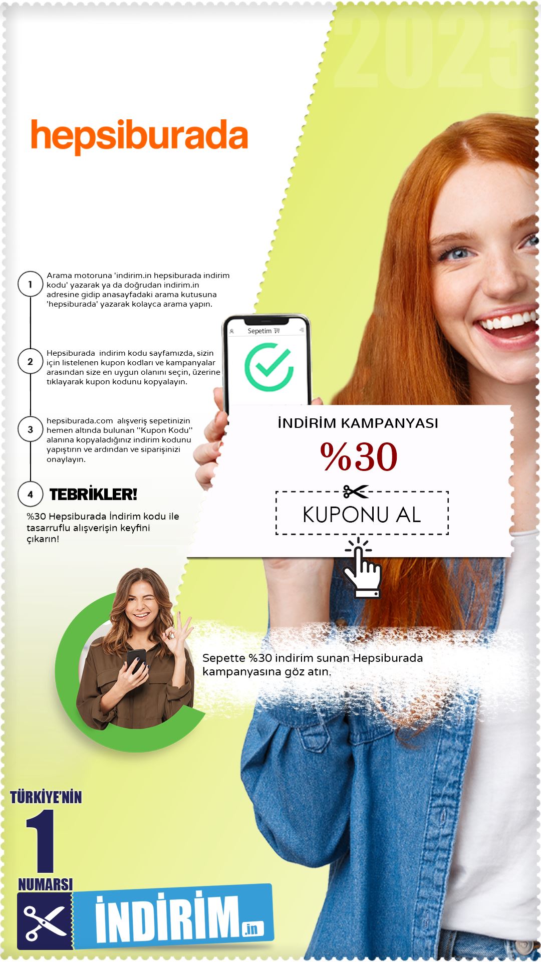 Hepsiburada Sepette %30 İndirim Kampanyası