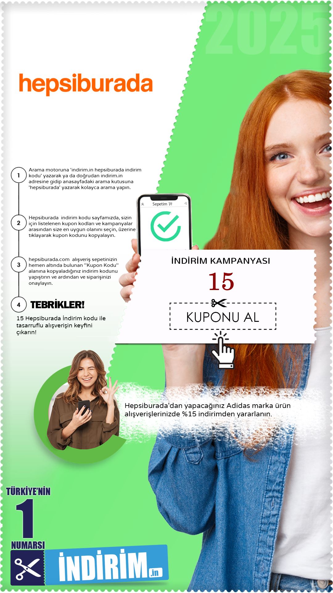 Hepsiburada %15 Adidas İndirim Kampanyası