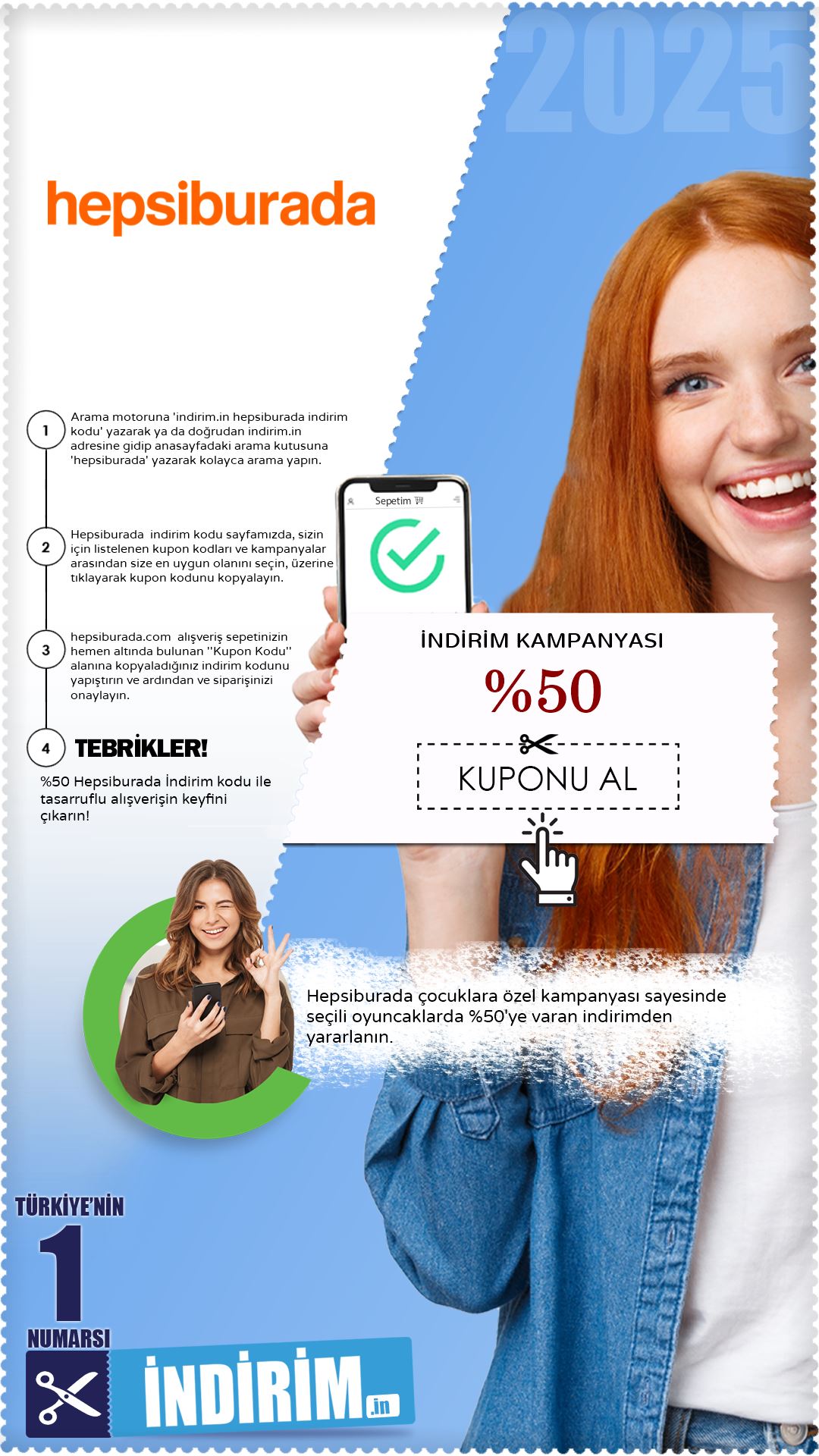 Hepsiburada %50 İndirim Avantajı