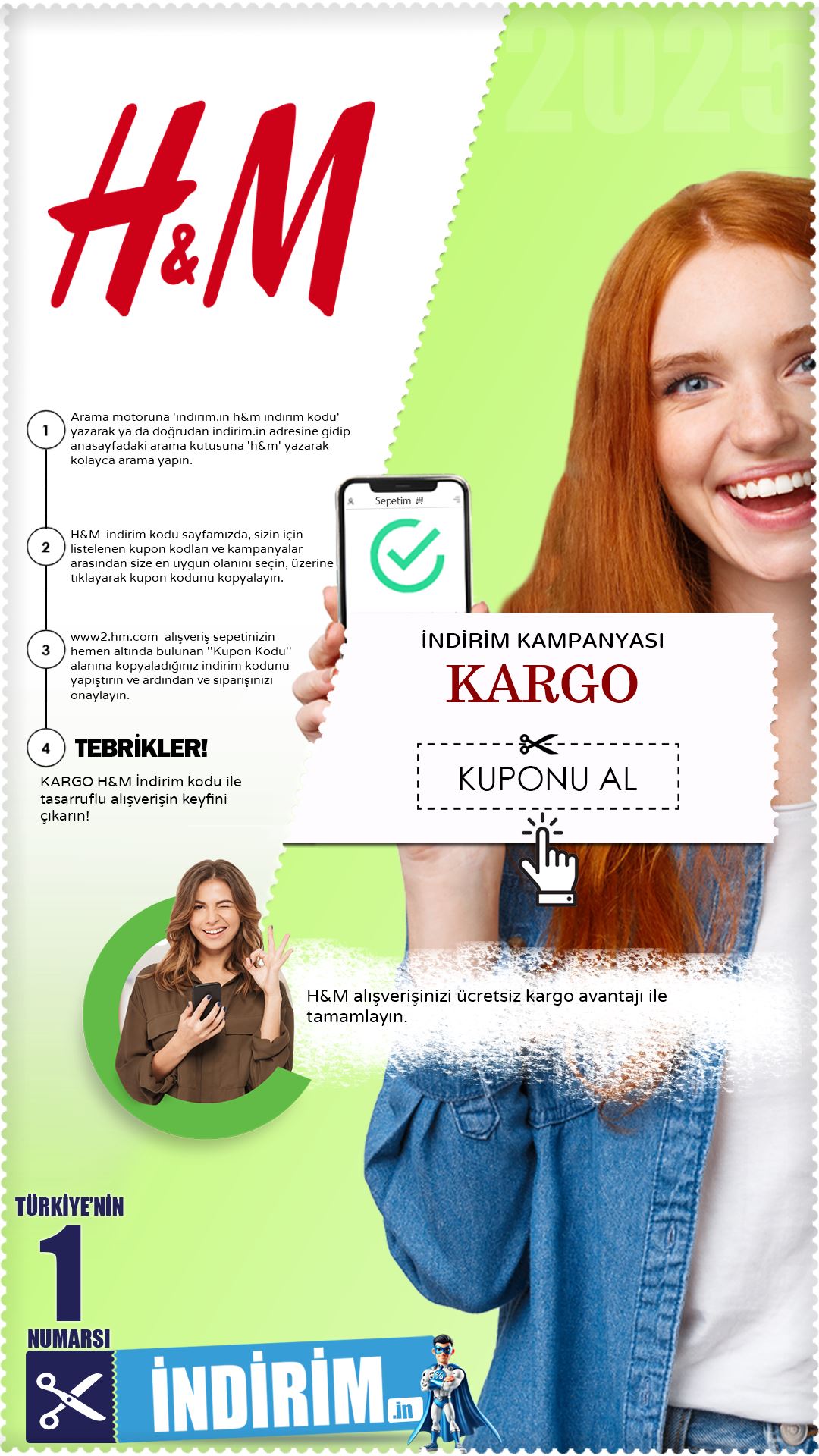 H&M Ücretsiz Kargo Avantajı
