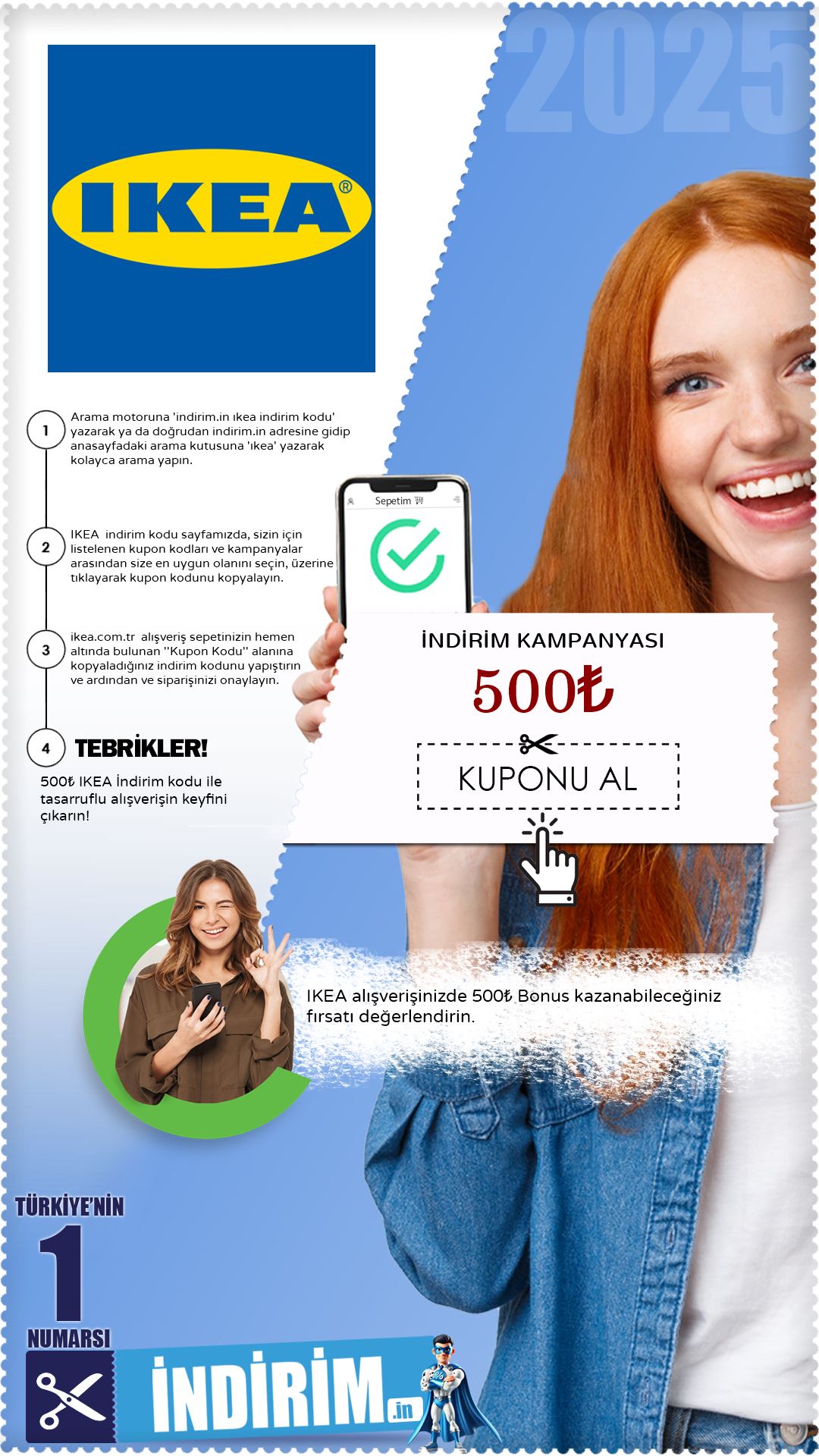 Ikea 500₺ Bonus Kazandırıyor