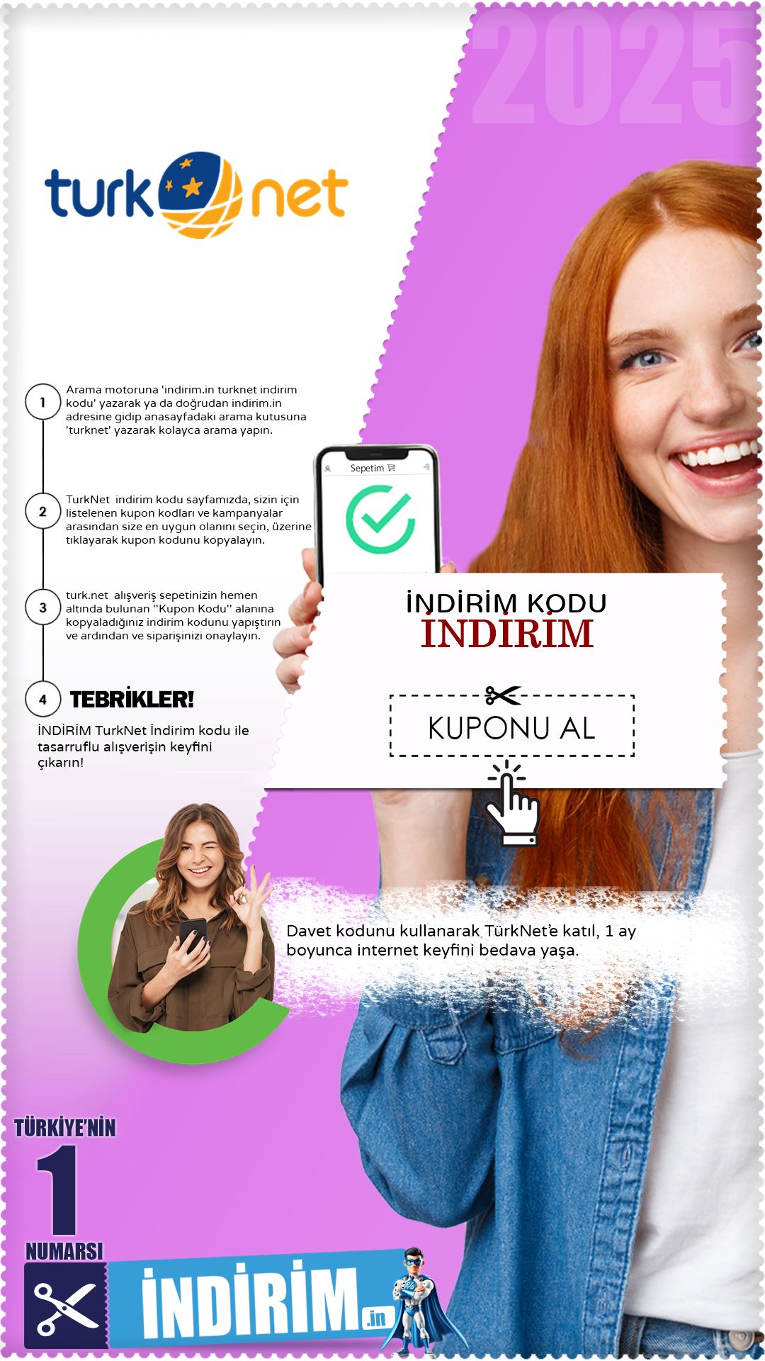 İndirim Kazandıran Türknet  Davet Kodu