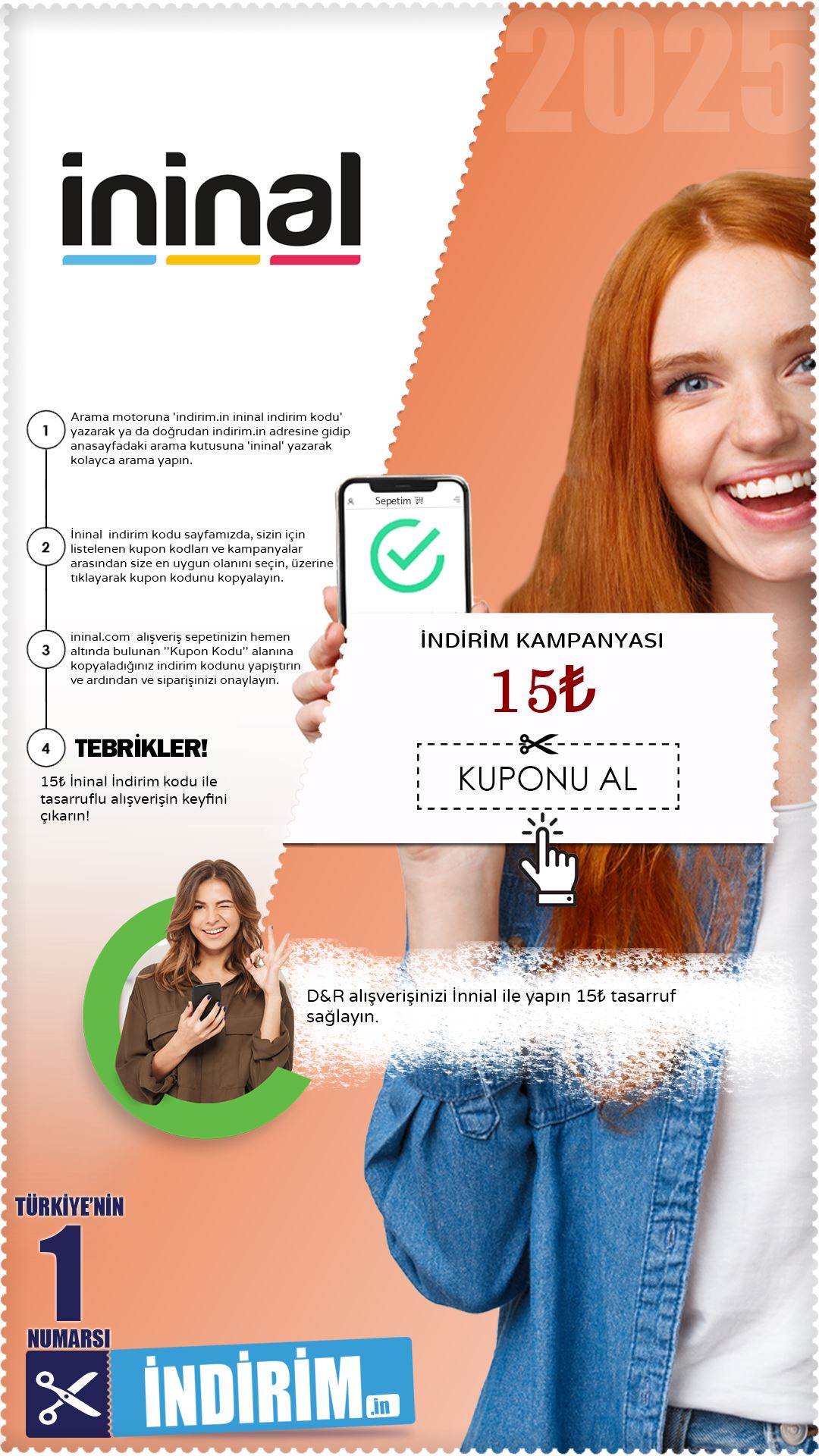 İninal 15₺ İndirim Fırsatı