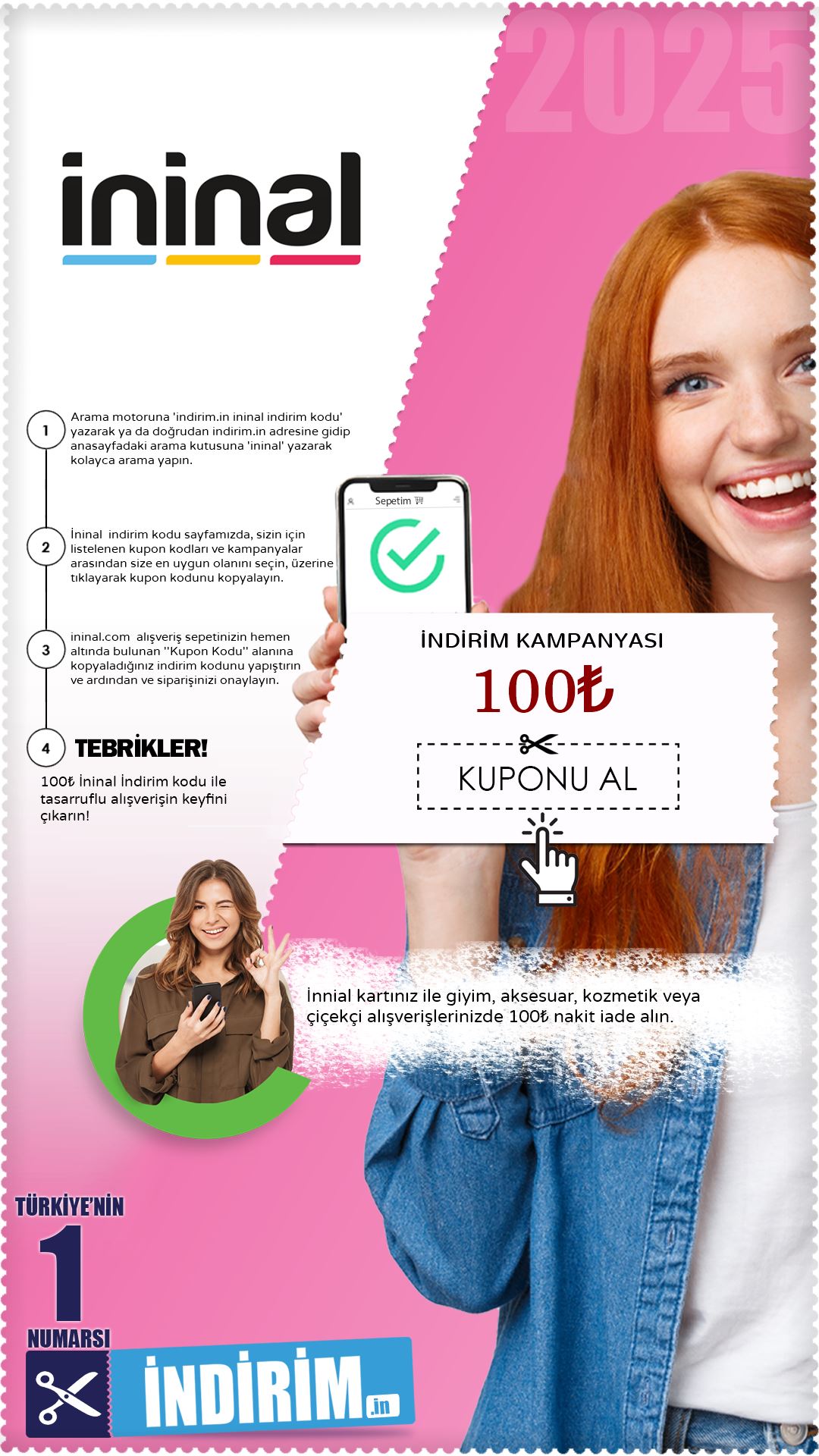 İnnial 100₺ Nakit İade Fırsatı