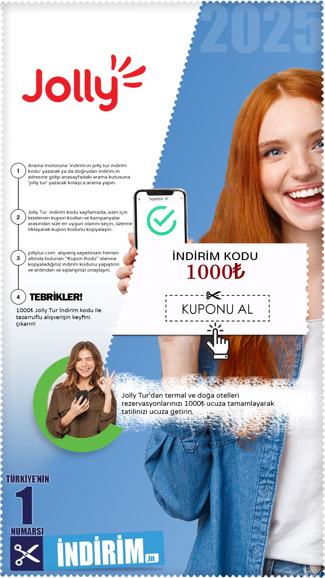 Jolly Tur 1000₺ Termal Ve Doğa Otelleri İndirim Kuponu