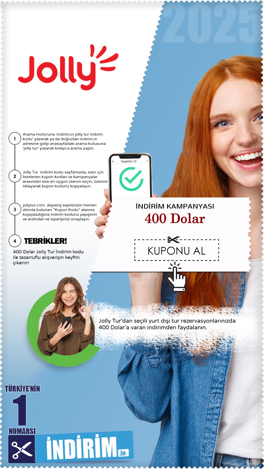 Jolly Tur 400 Dolar'a Varan Yurt Dışı Turları İndirim Kampanyası