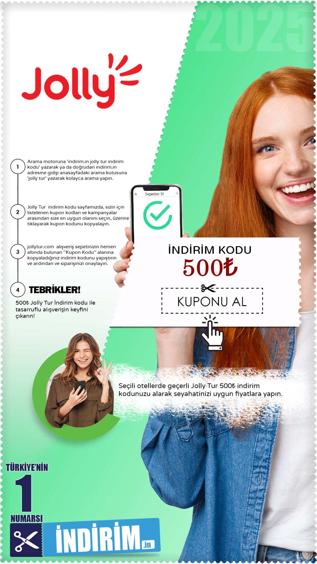 Jolly Tur 500₺ İndirim Kuponu