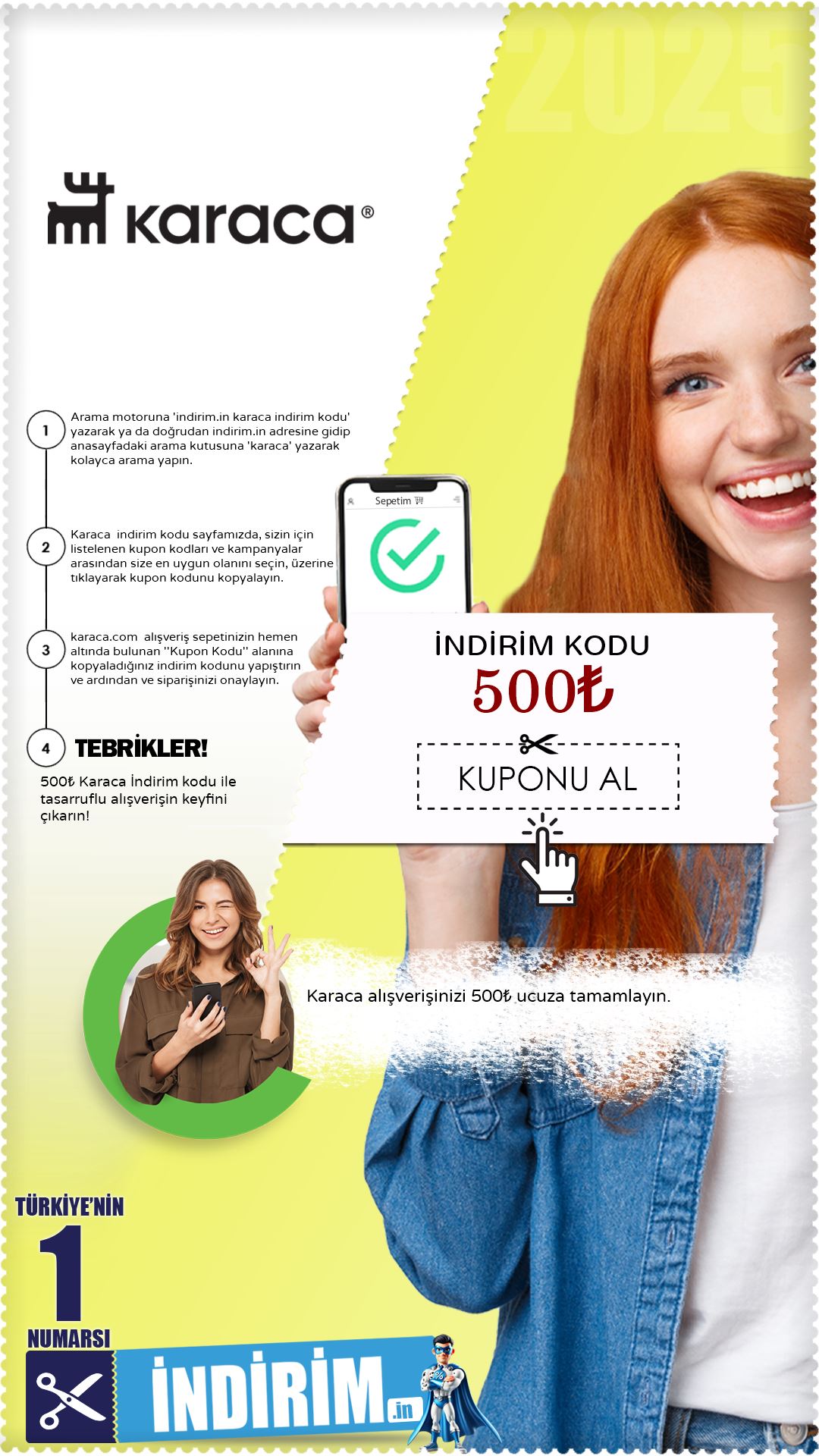 Karaca 500₺ İndirim Kodu