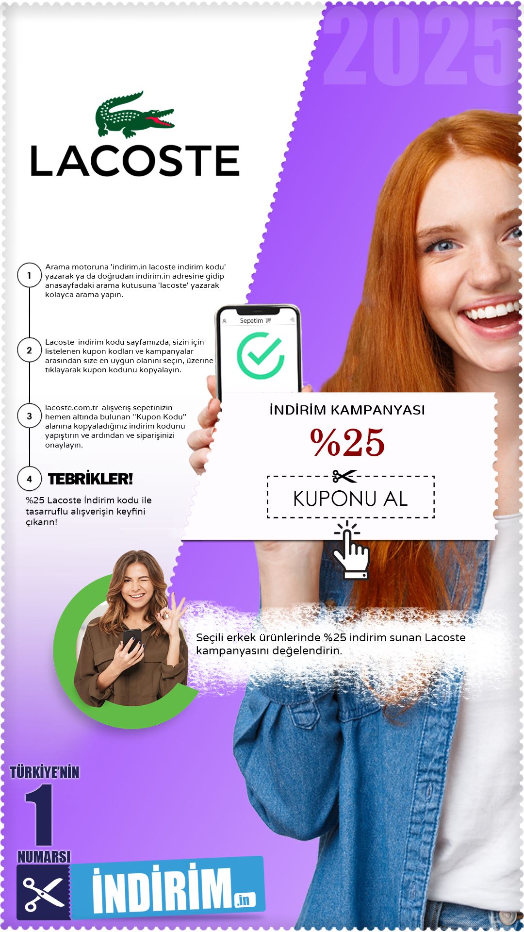 Lacoste %25 İndirim Avantajı