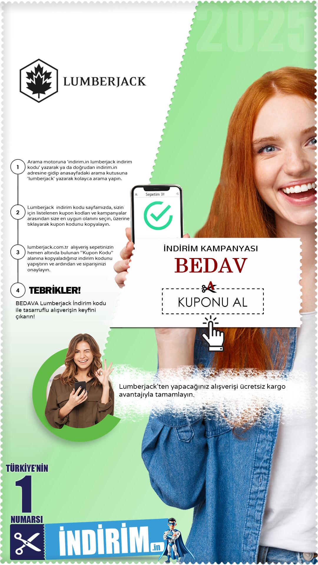 Lumberjack Bedava Kargo Fırsatı