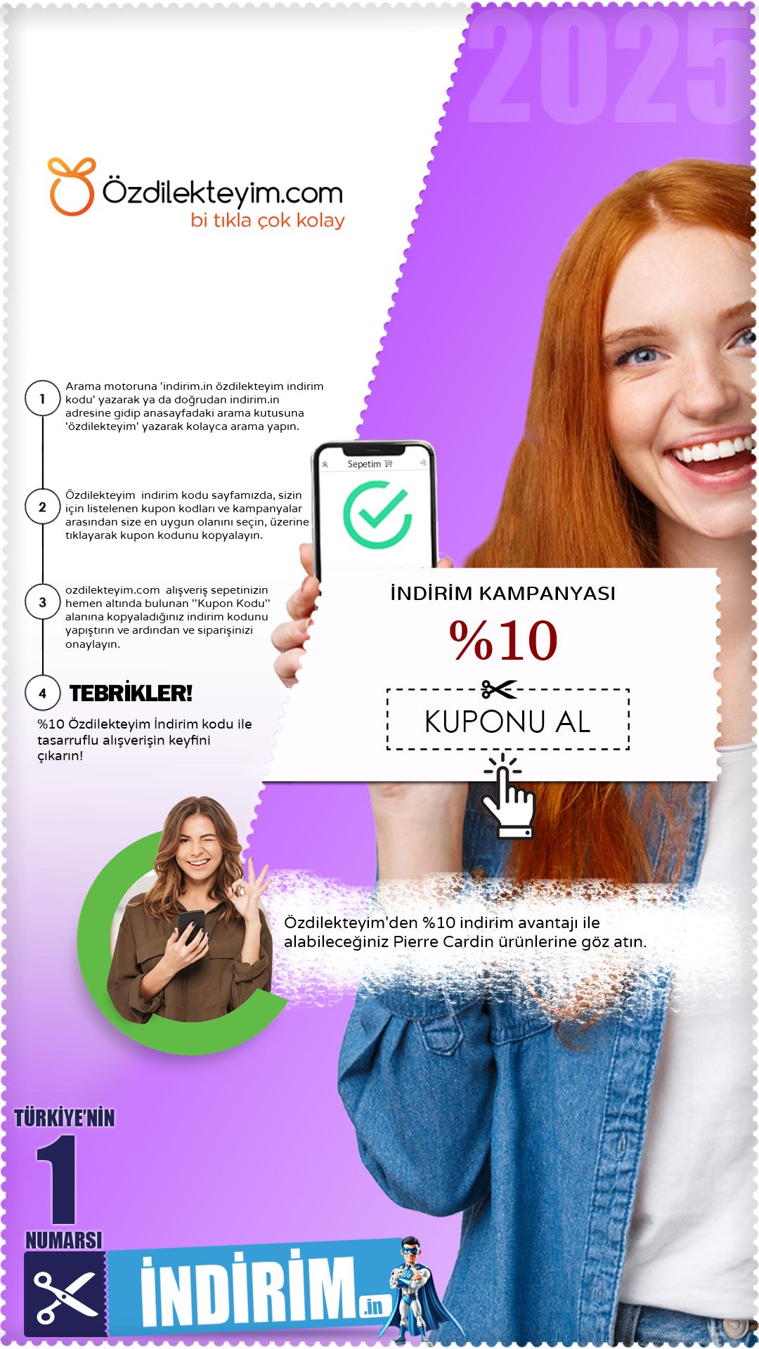 Özdilekteyim %10 Pierre Cardin İndirim Kampanyası