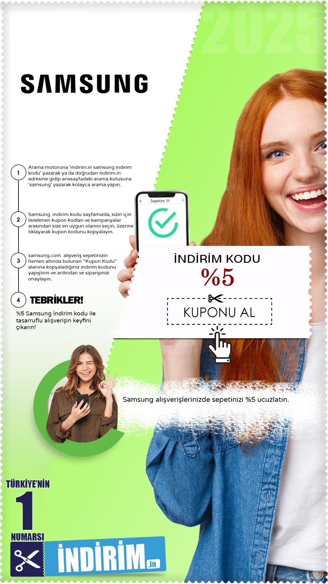 Samsung %5 İndirim Kodu