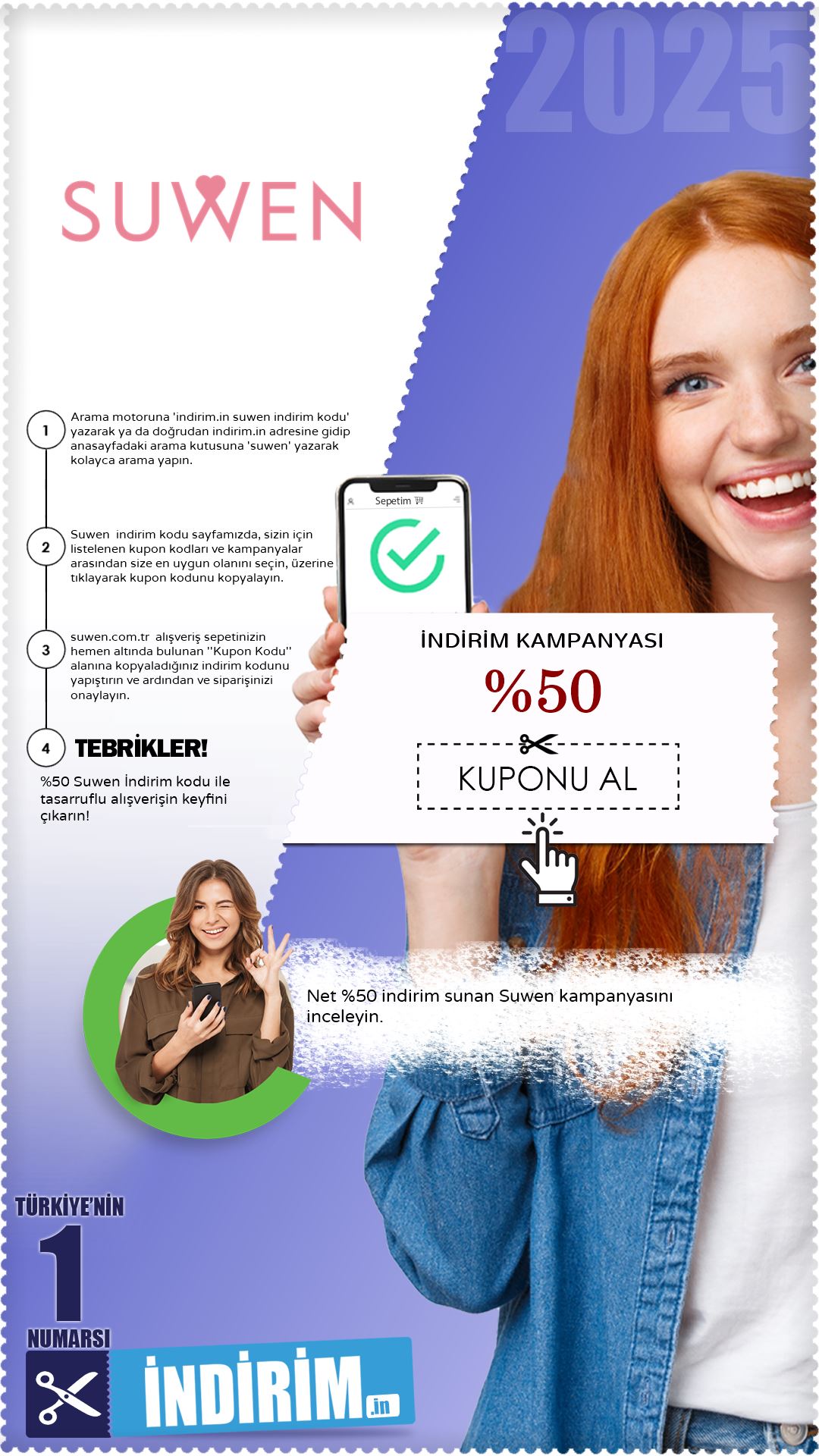 Sepette %50 Suwen İndirim Kampanyası