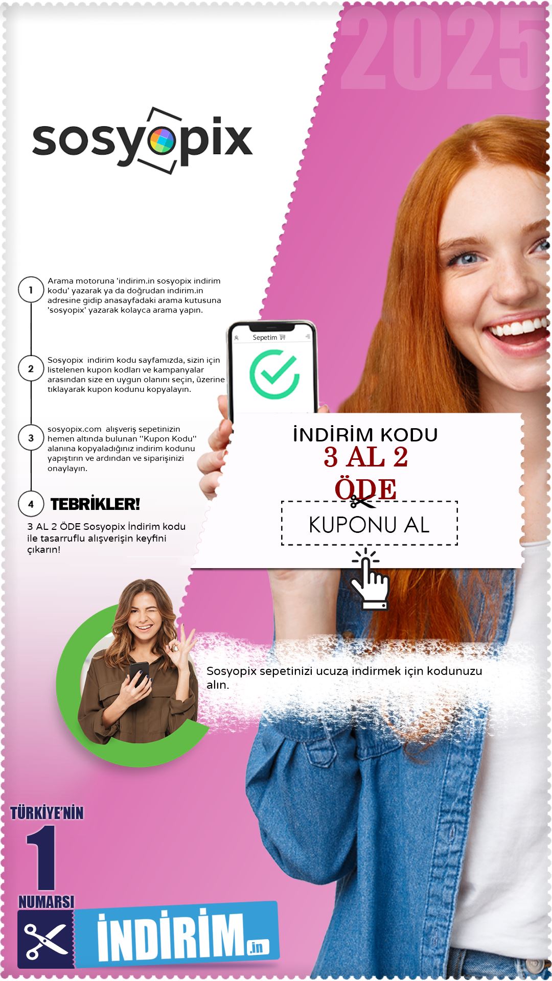 Sosyopix 3 Al 2 Öde İndirim Kodu