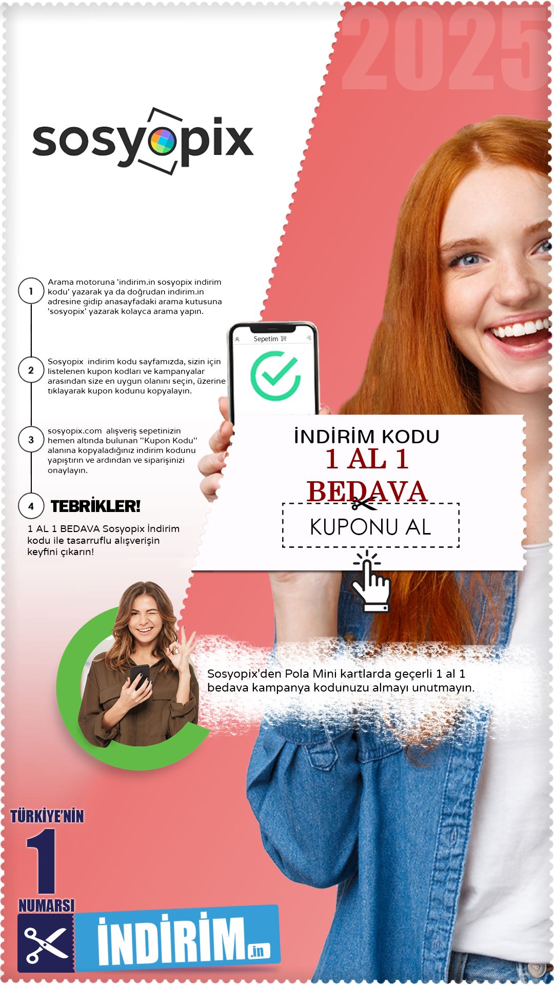 Sosyopix Mini Kartlarda 1 Al 1 Bedava İndirim Kodu