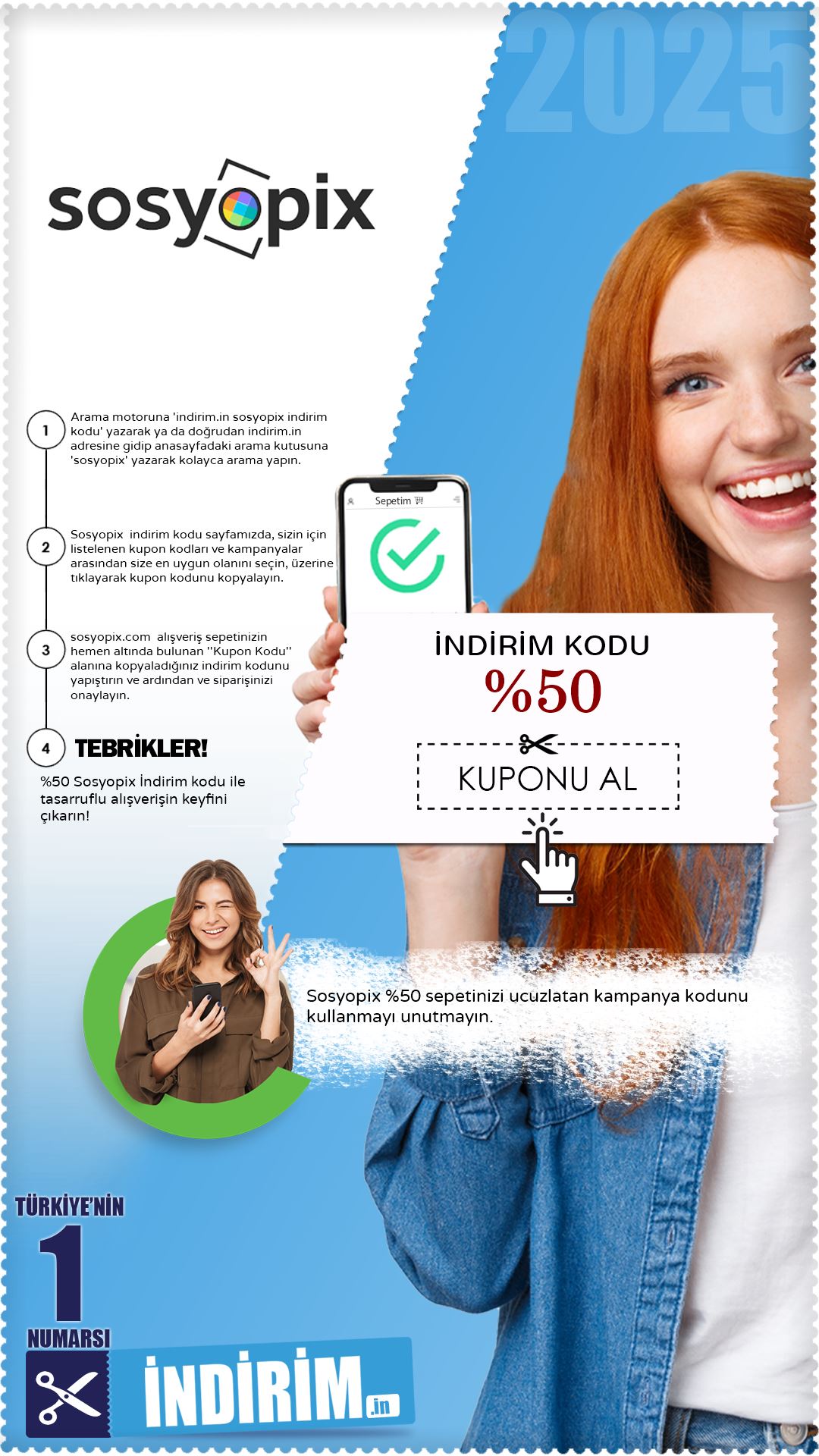 Sosyopix %50 İndirim Kampanya Kodu