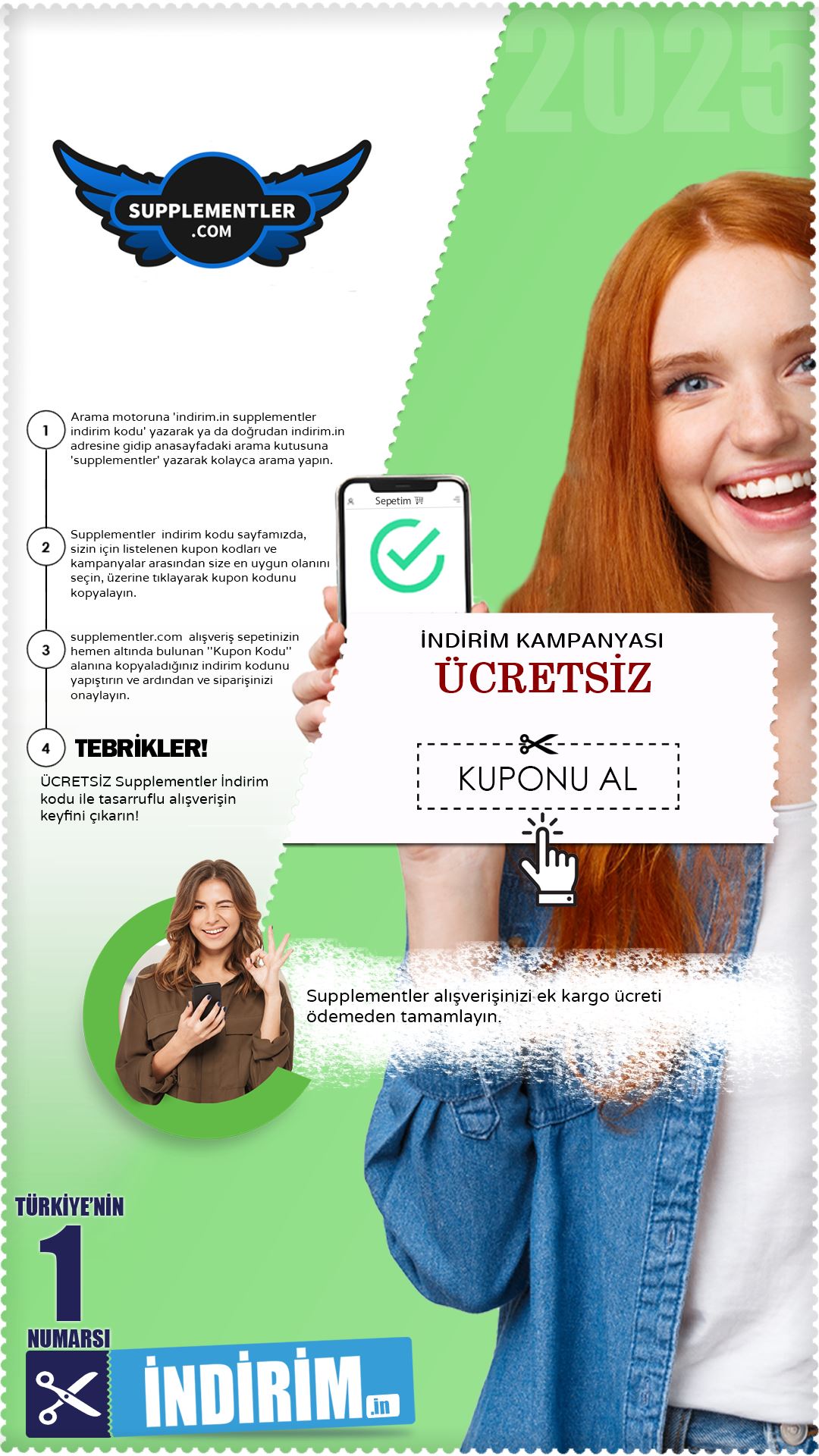 Supplementler Kargo Bedava Fırsatı