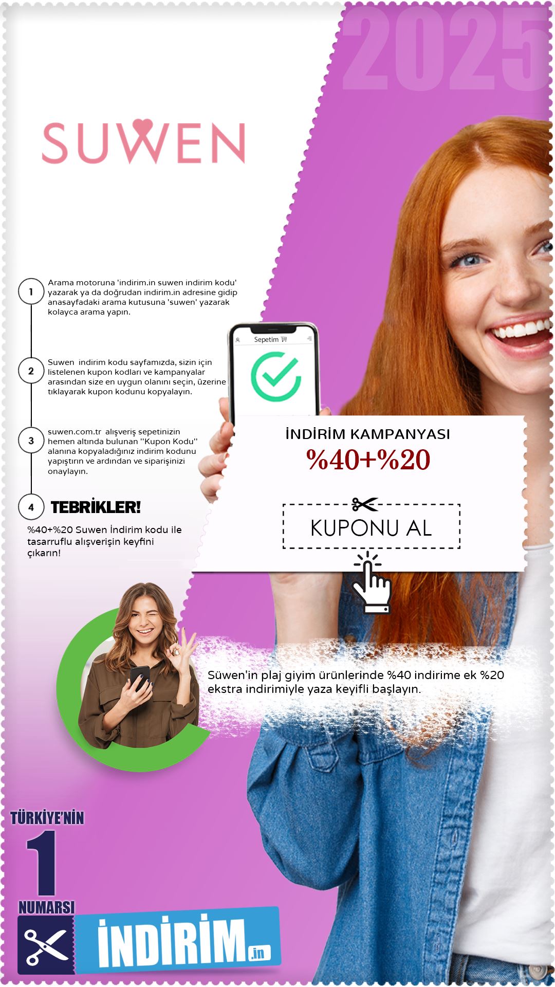 Süwen %40+%20 Plaj Giyim İndirim Fırsatı