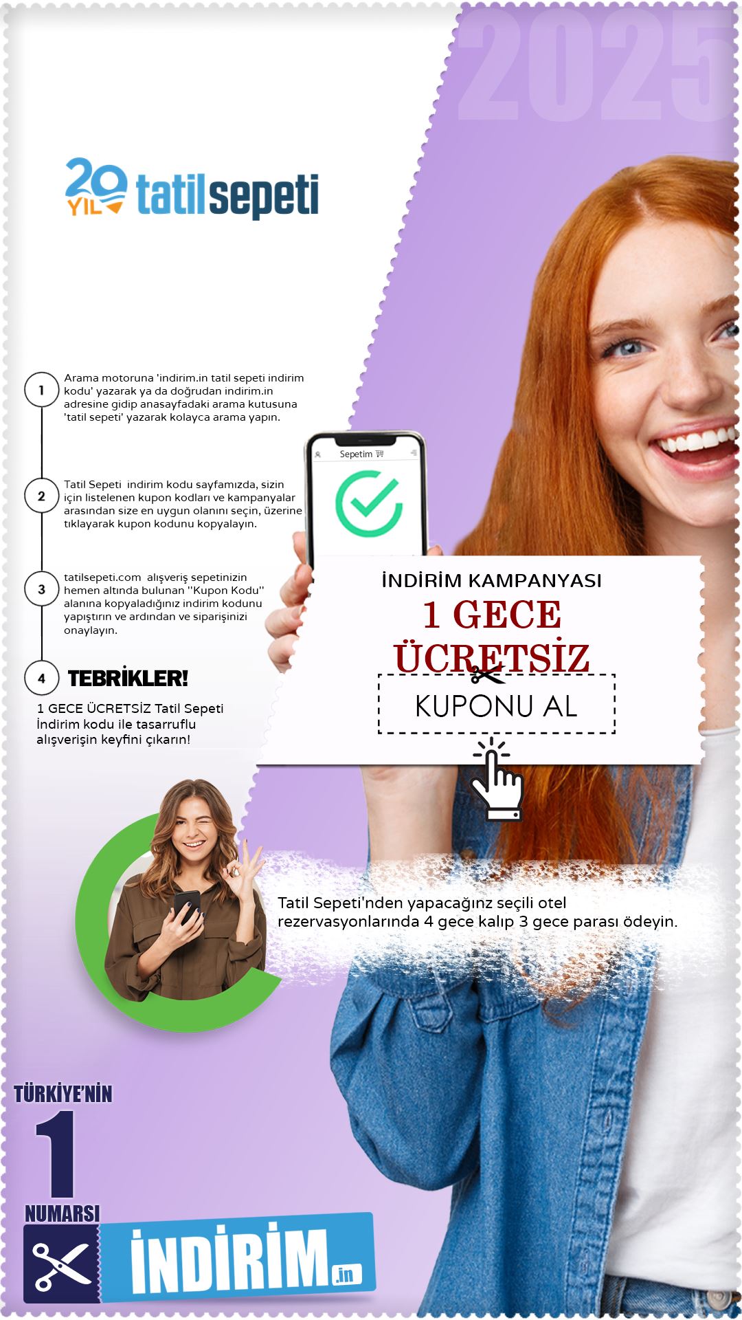 Tatil Sepeti 1 Gece Ücretsiz Konaklama Fırsatı