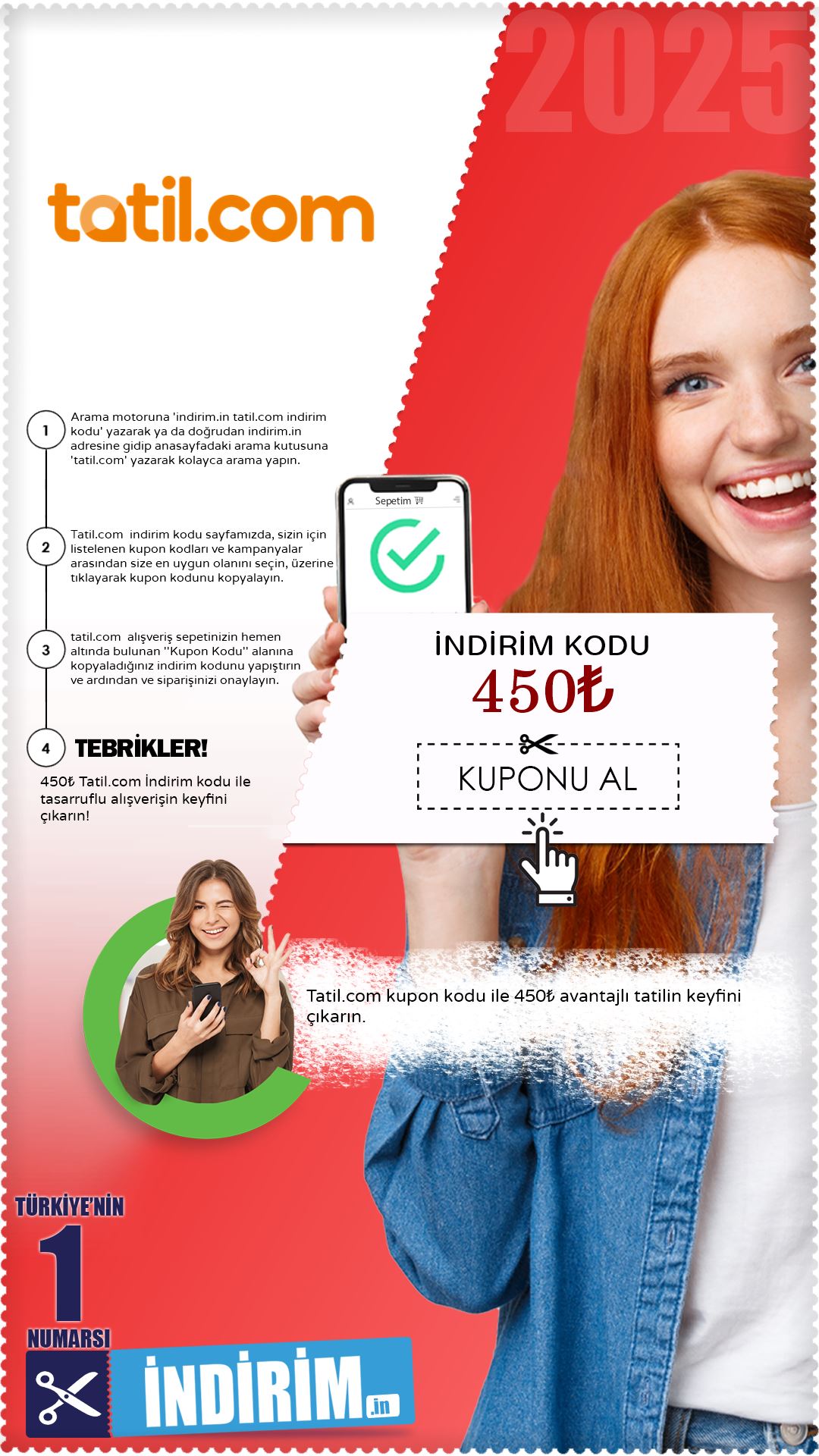 Tatil.Com 450₺ Değerinde İndirim Kodu