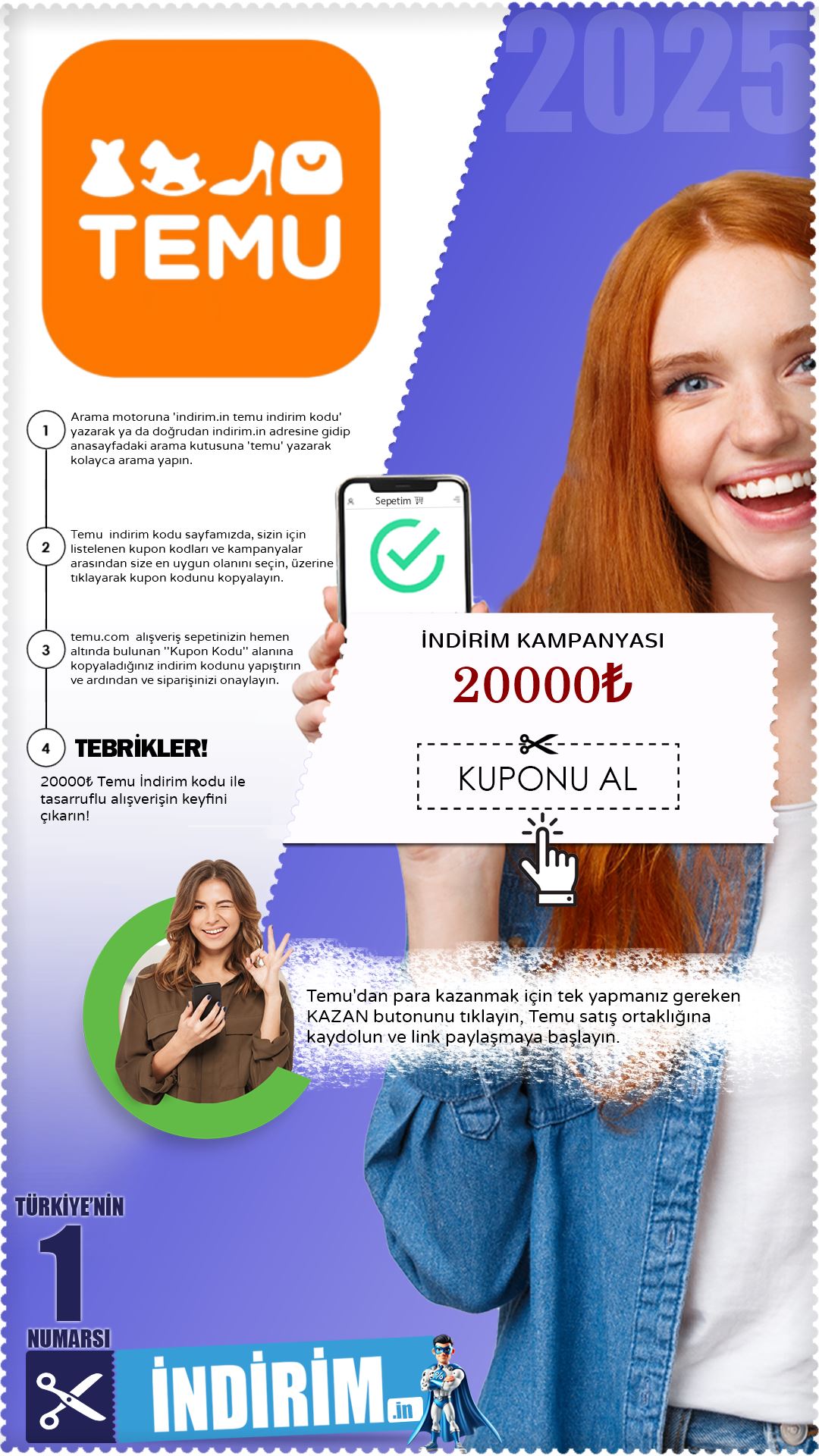 Temu influencer kaydı : 20000₺ kazanma fırsatı