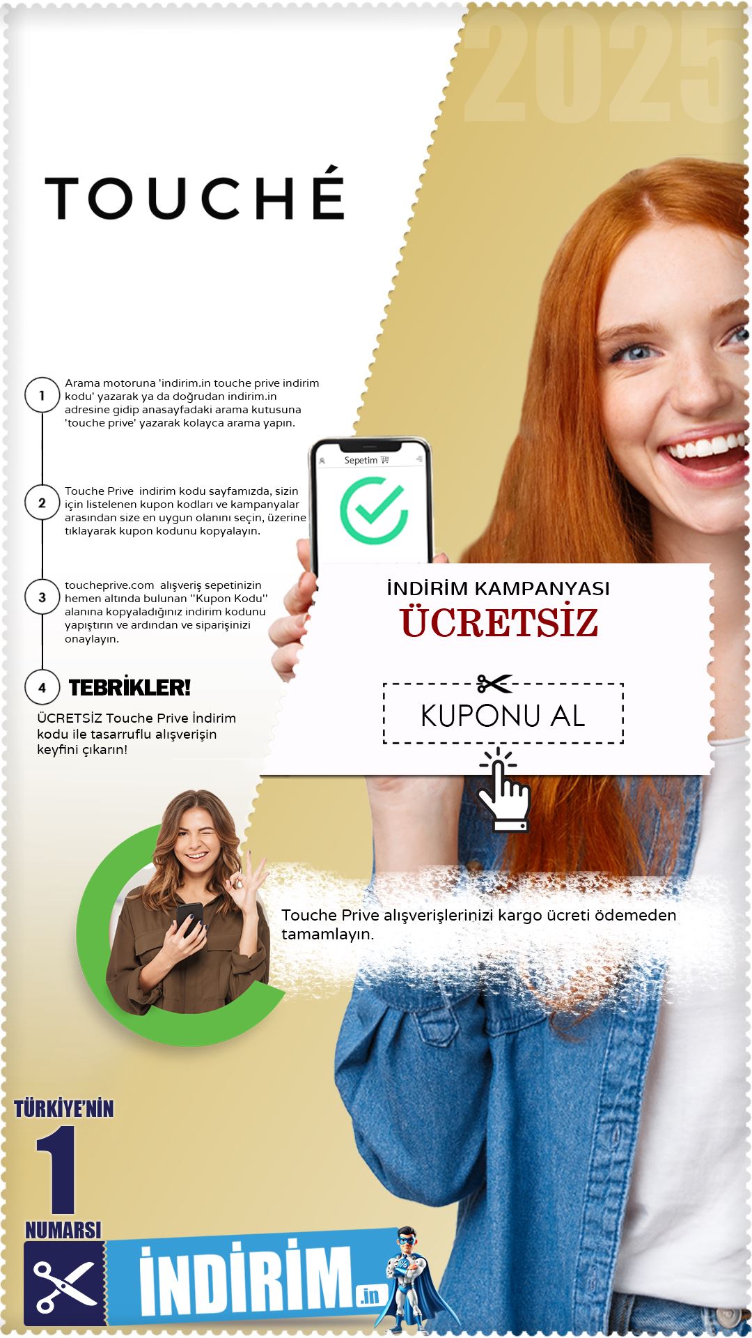 Touche Prive Ücretsiz Kargo Kampanyası