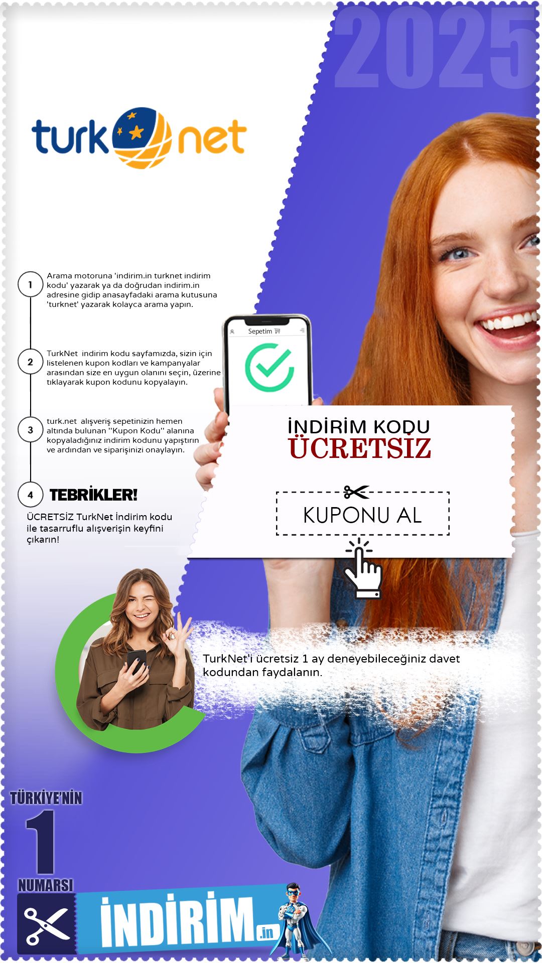 Ücretsiz Türknet Deneyimi Kuponu