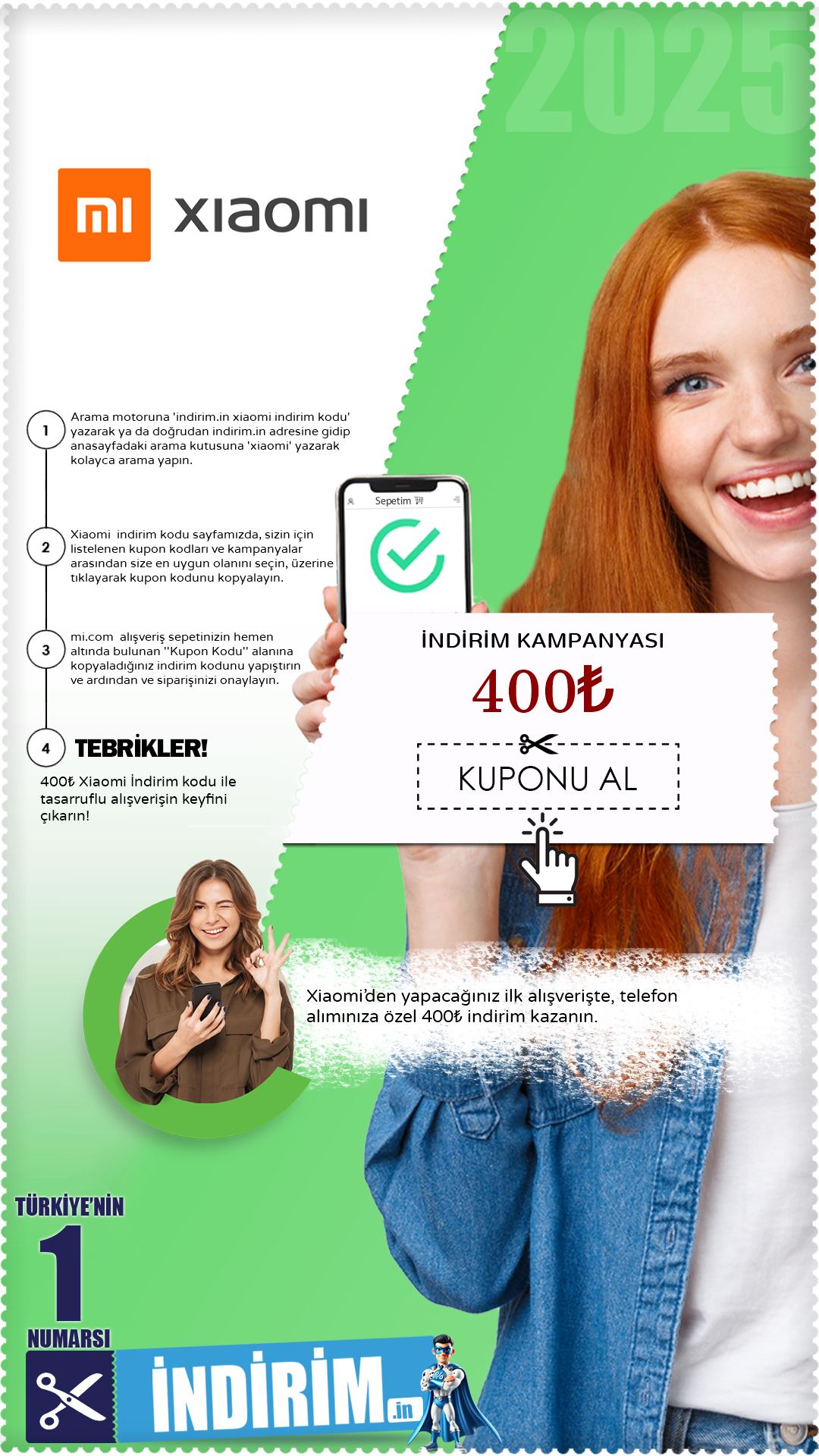 Xiaomi 400₺ Telefon İndirim Kampanyası