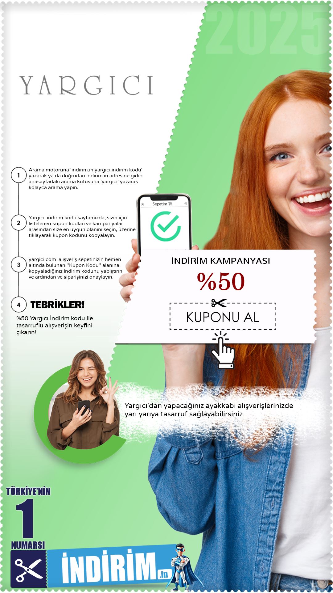 Yargıcı %50 Ayakkabı İndirim Avantajı