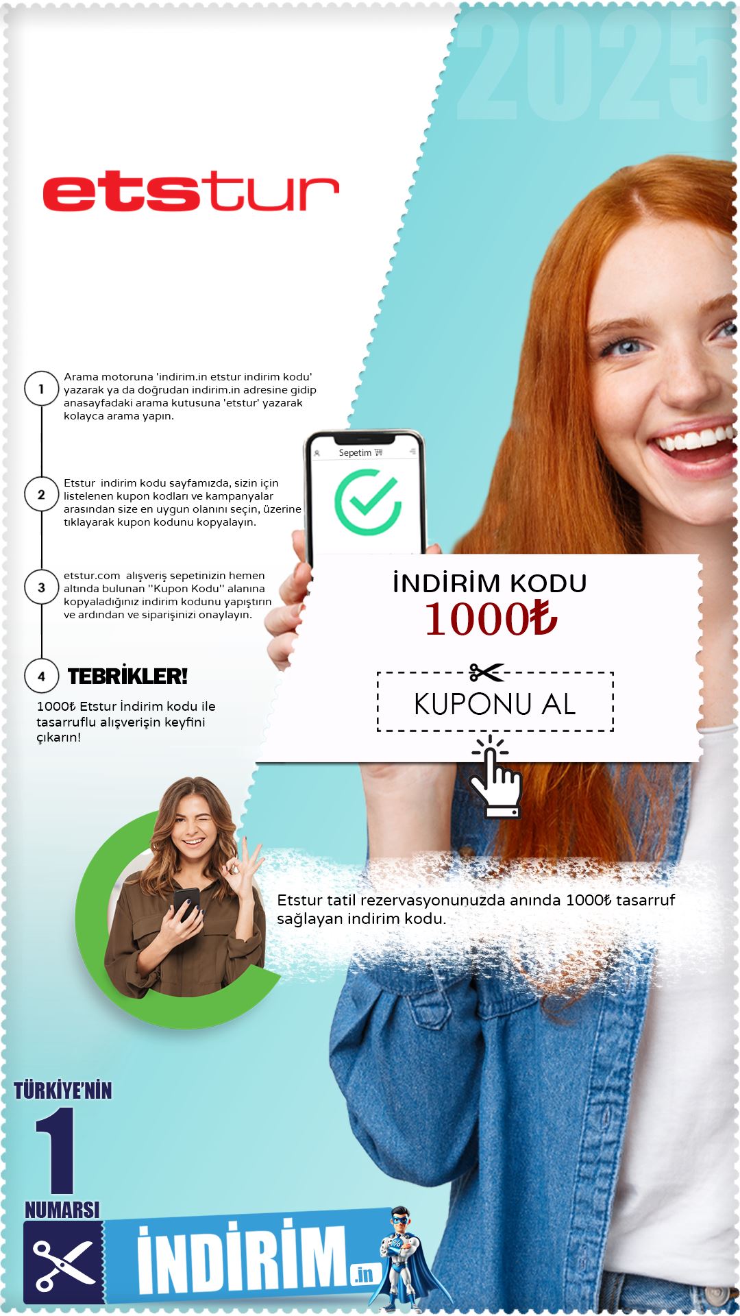 Yeni! 1000₺ Etstur Kupon Kodu